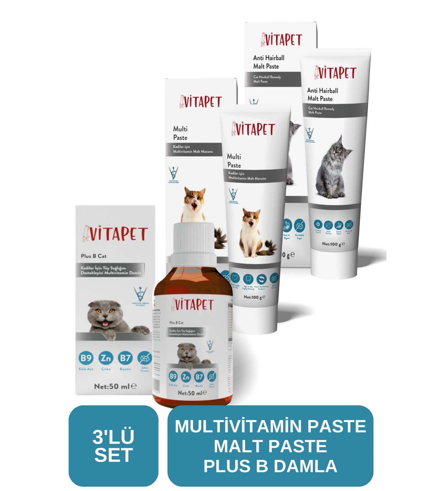 V TAPET Set of 3 Malt Paste + Multivitamin Paste + PlusB Drops - Buy Online on GoSupps.com