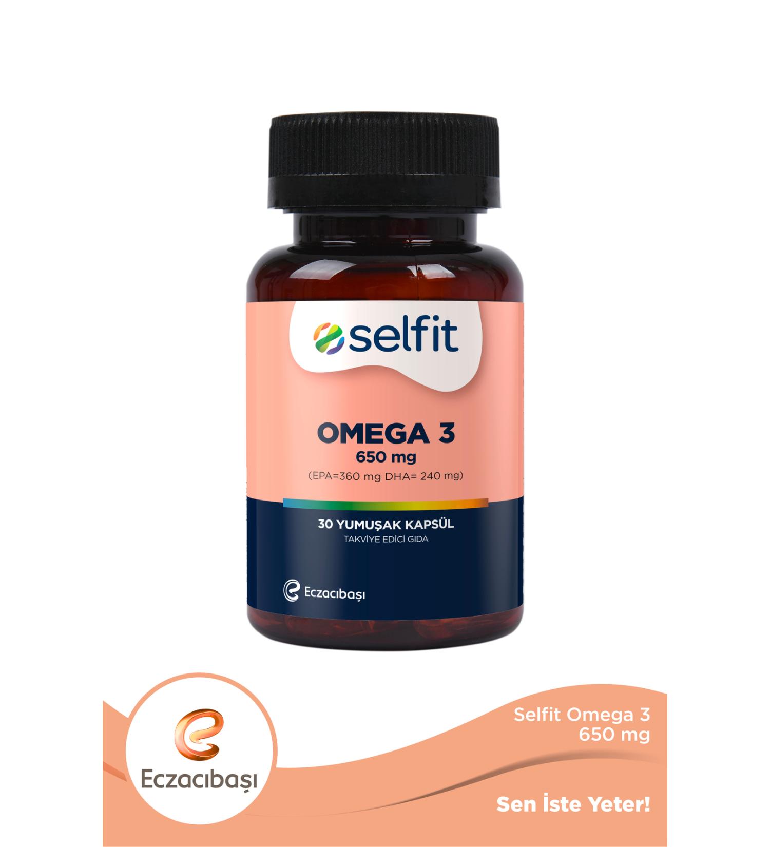Selfit Omega 3 650 Mg 30 Softgels - Buy Online on GoSupps.com