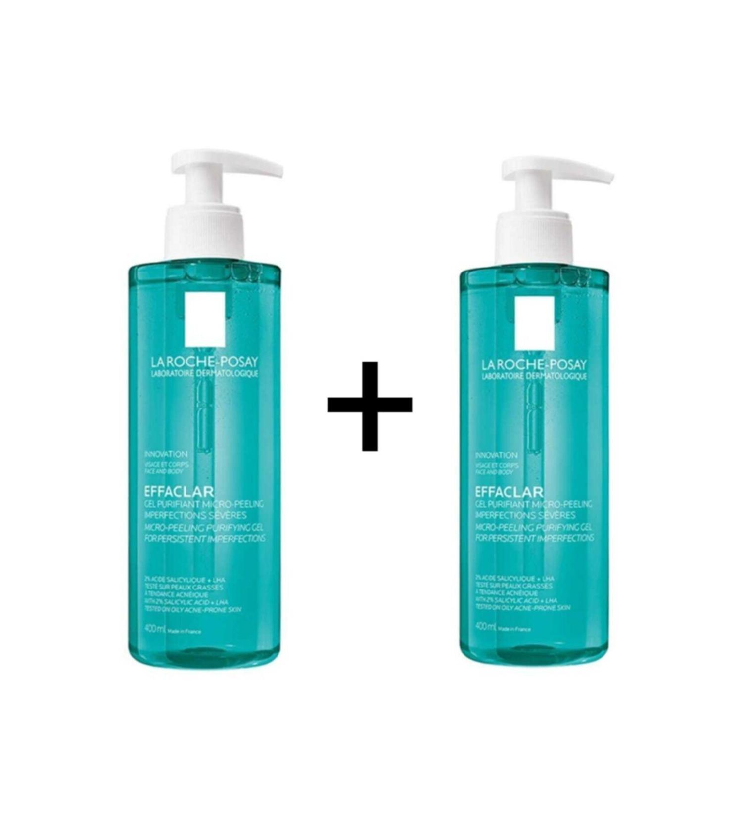 La Roche Posay Effaclar Micro-Peeling Purifying Gel 400 Ml 3337875708289 X2