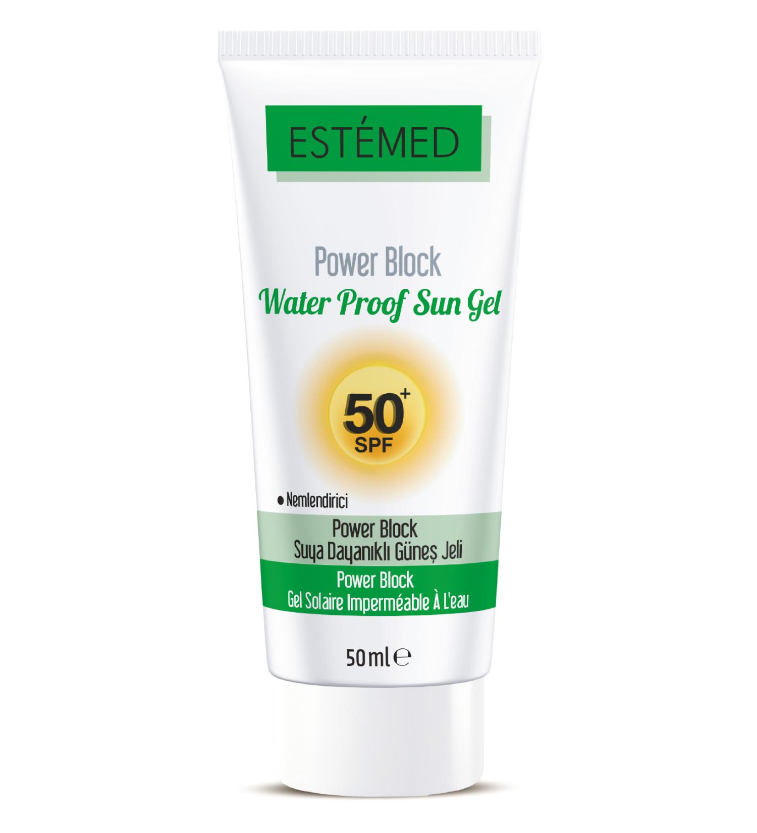 ESTEMED Water Proof Sun Cream & Power Block Water Proof Sun Cream Spf50 50ml