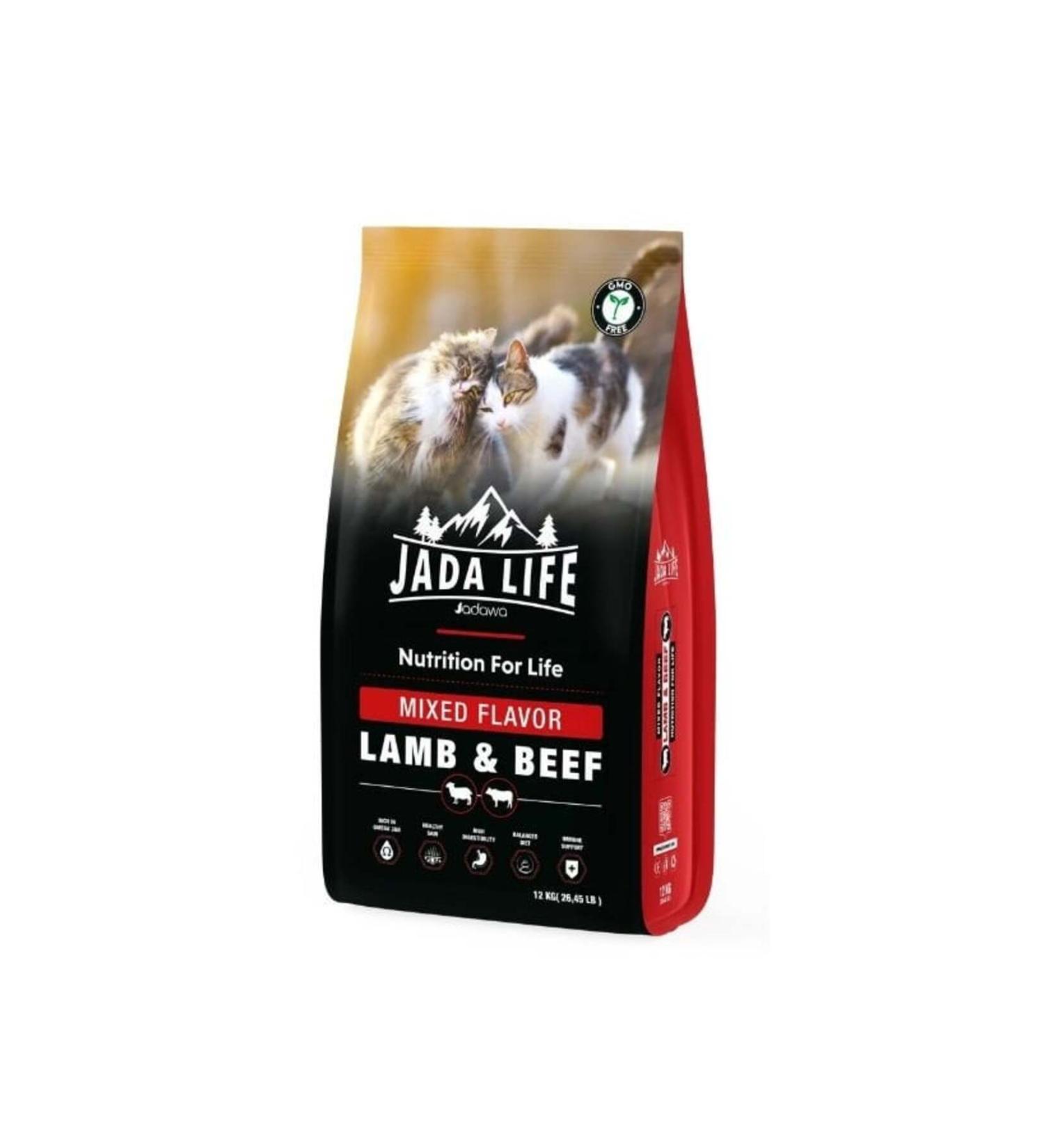 jadawa Jada Life Lamb and Rice Mixed Delicious Adult Cat Food 12 Kg