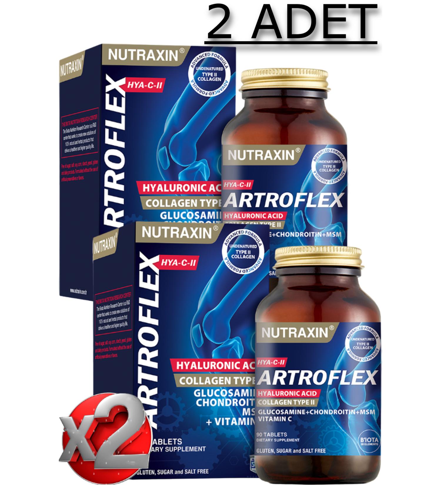 Nutraxin 2 Pieces Nutraxin Artroflex Hya-C-II 90 Pieces Tablets - Buy Online on GoSupps.com