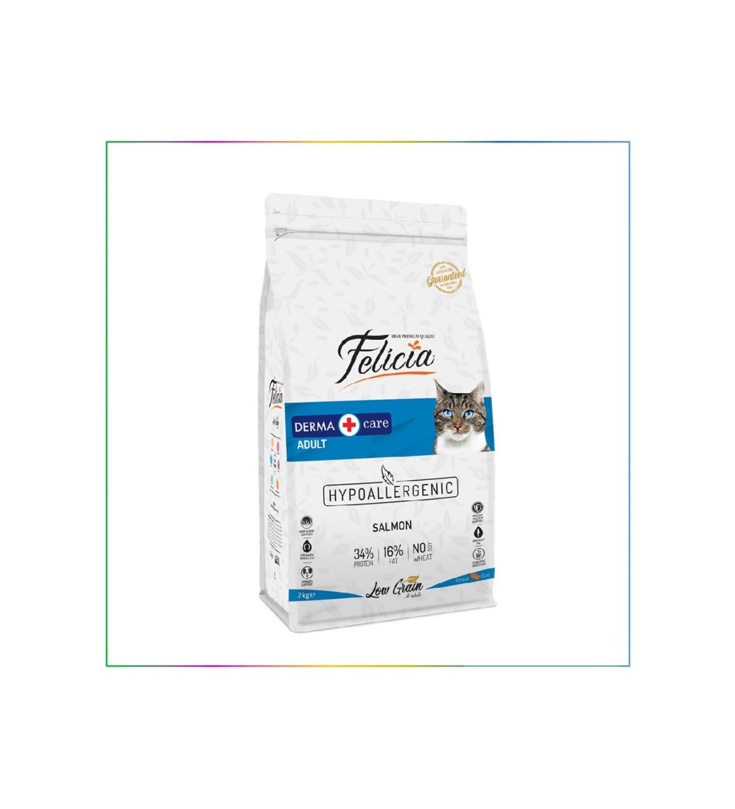 Felicia derma adult hypoallergenic salmon cats 2kg