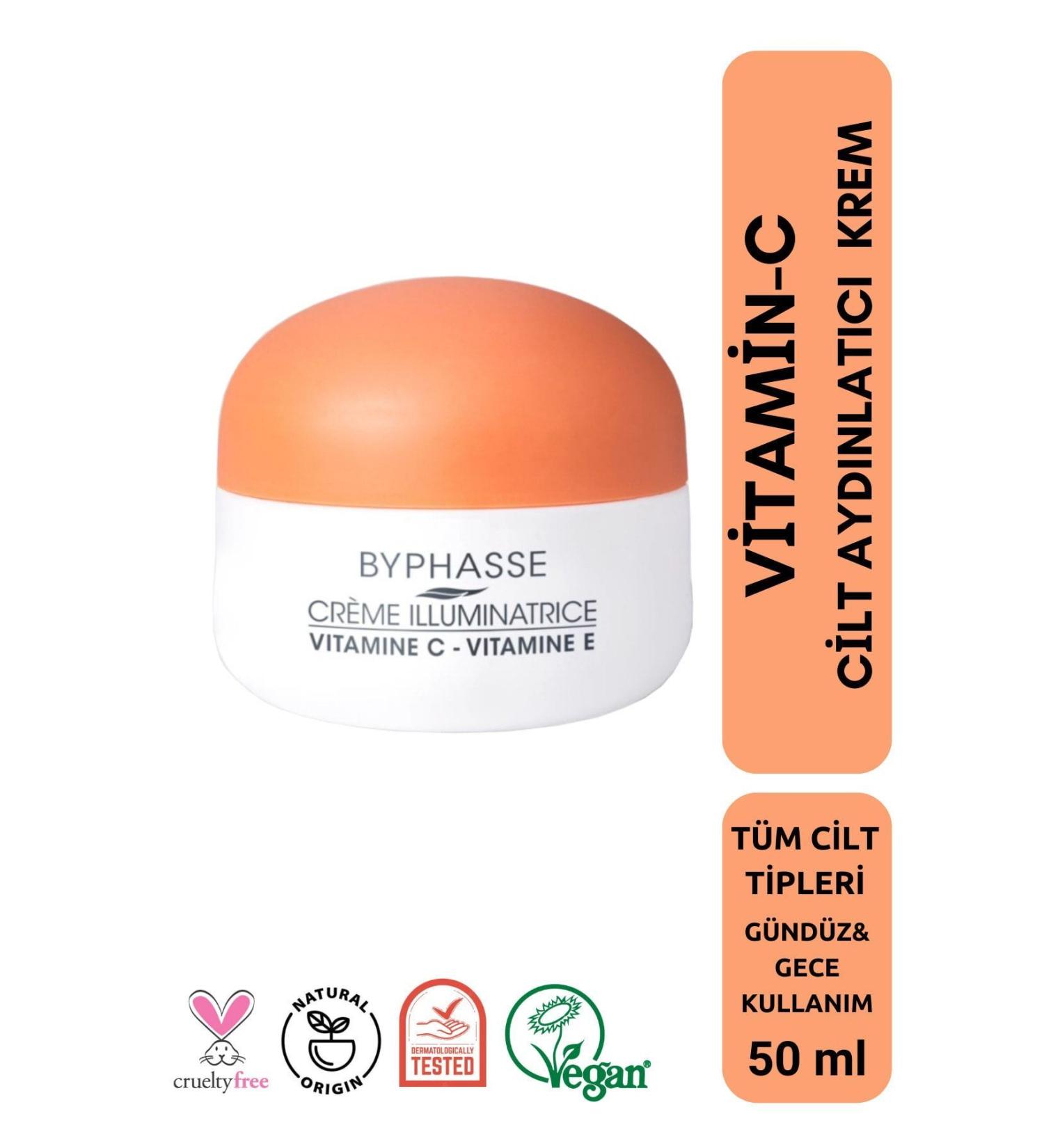 BYPHASSE Vitamin-C Skin Booster Skin Brightening Cream 50ml - Buy Online on GoSupps.com