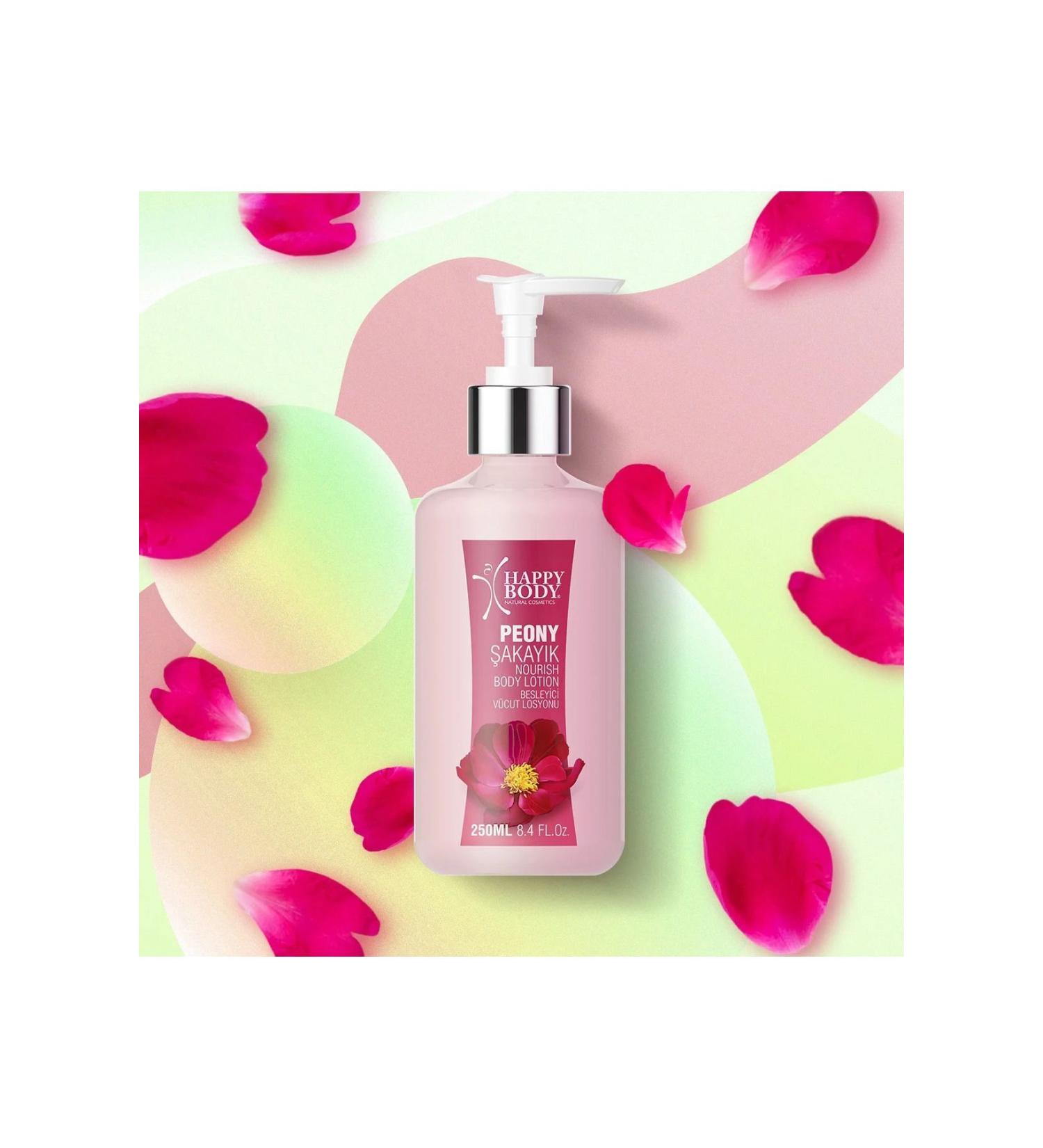 Happy Body Peony Flavored Nourishing Body Lotion 250ml - Buy Online on GoSupps.com