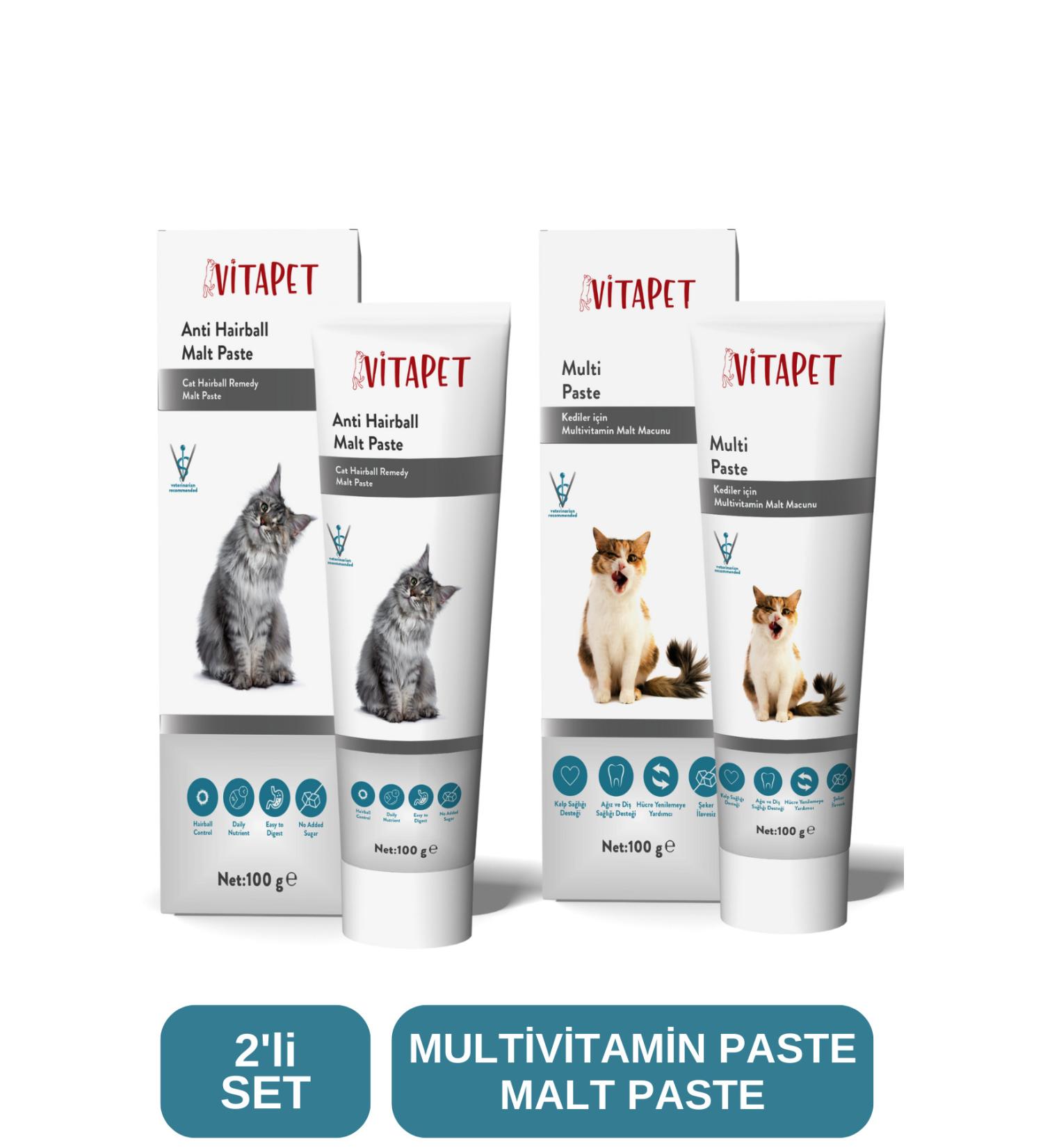 V TAPET Cat Paste Set Multivitamin Paste +Malt Paste 100 gr - Buy Online on GoSupps.com