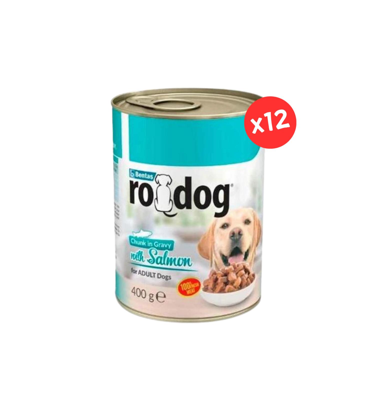 bentas bentonite ro dog salmon dog canned food 400 gr 12 pcs