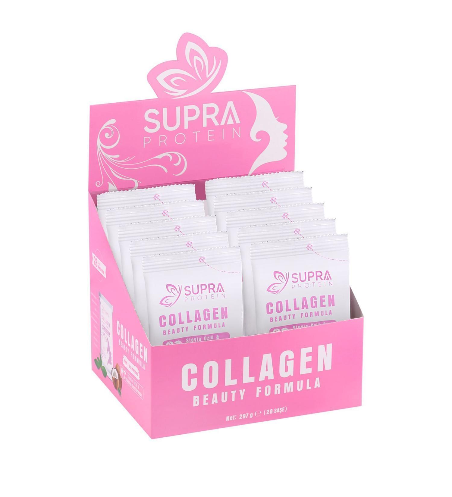 Supra Protein Collagen Beauty Formula 28 Sachet Powder Collagen Supplement - Buy Online on GoSupps.com