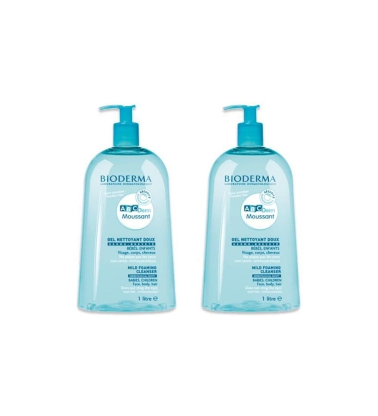 Bioderma Abcderm Foaming Cleanser Body Cleansing Gel 1000 ml 2 A