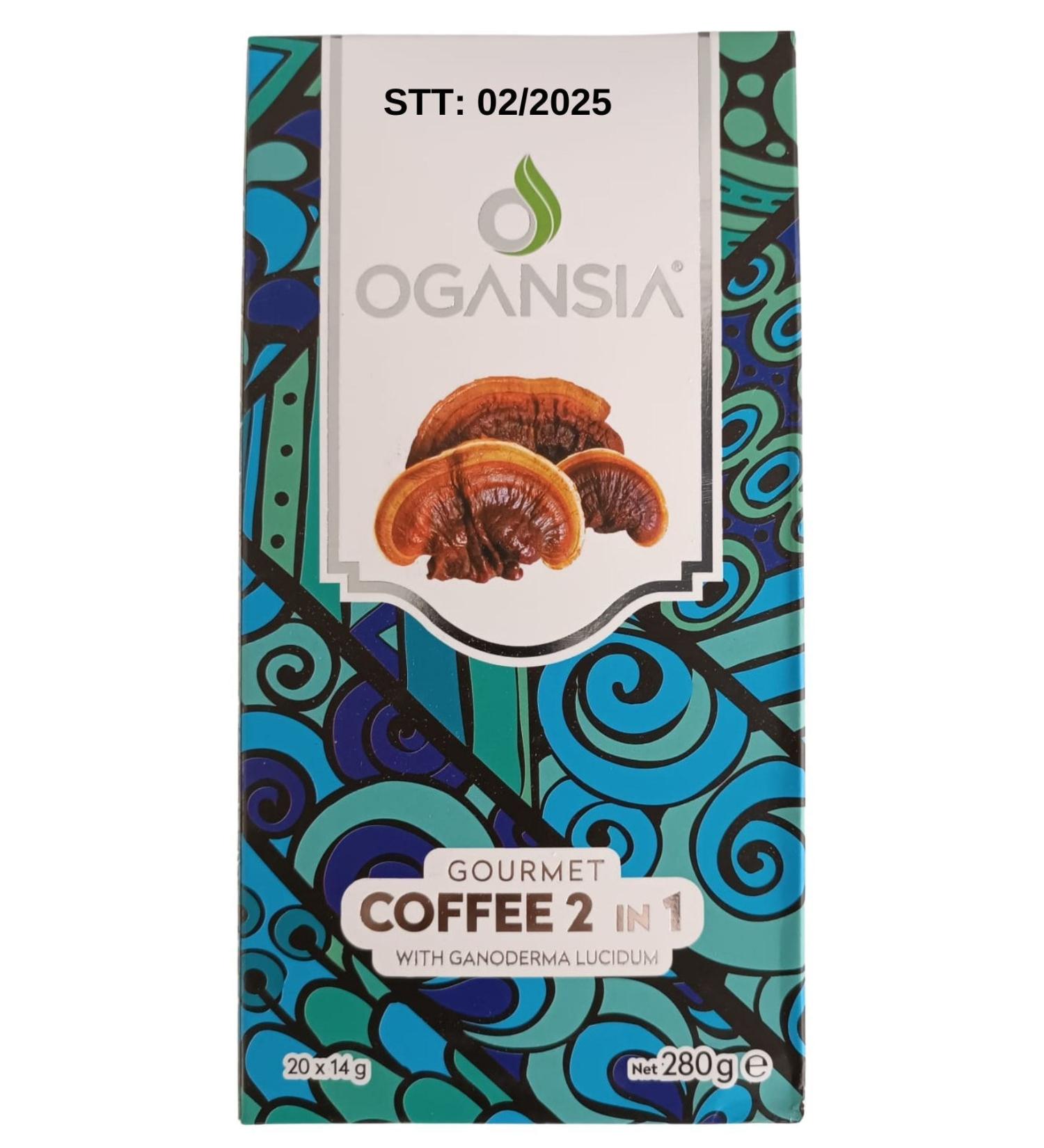 Ogansia Reishi Mushroom 2 In 1 Coffee 20x14gr Organic Natural Ogansia Authorized Store Store