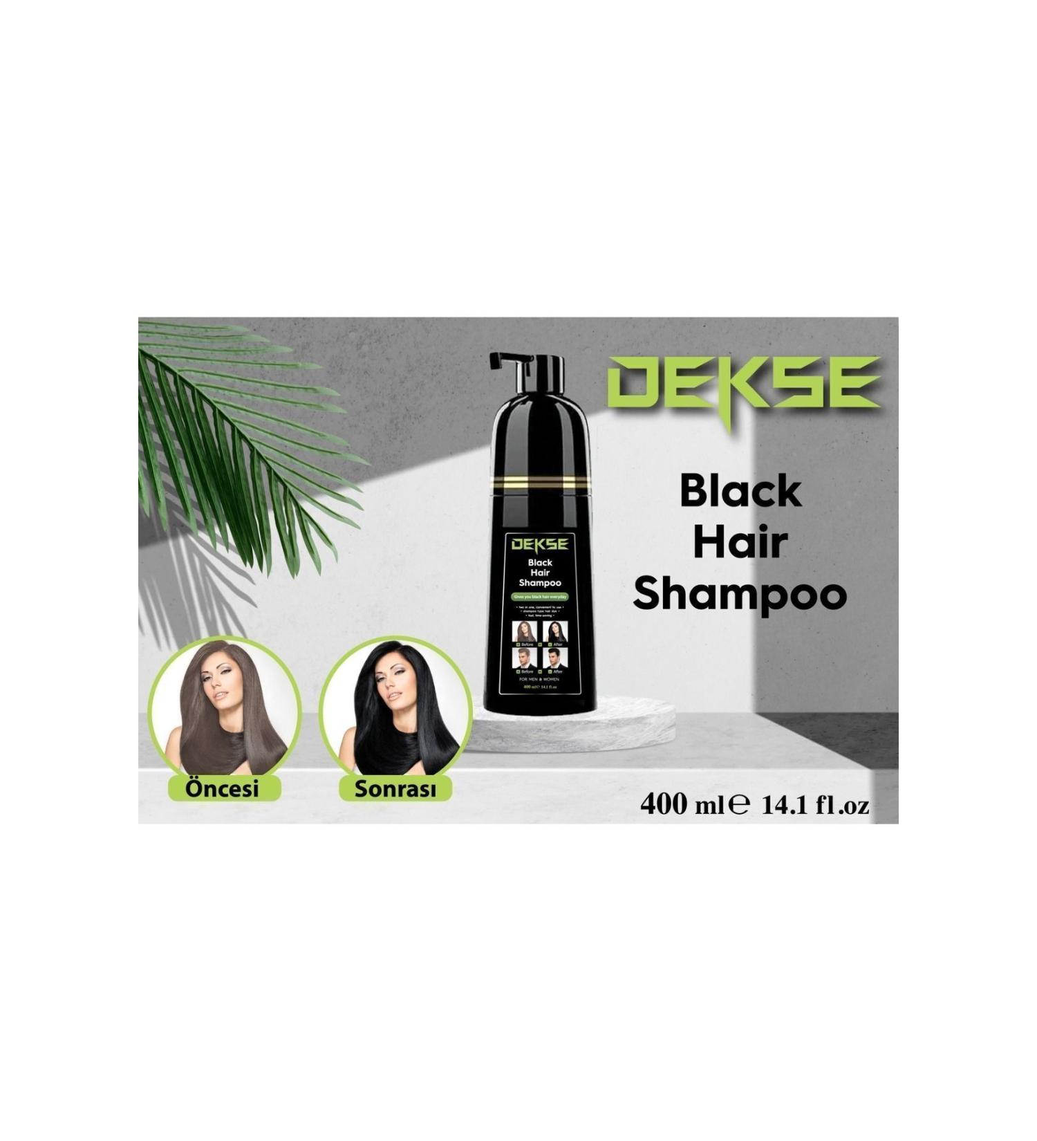 DEKSE Black Hair Shampoo White Covering Black Shampoo 400 ml