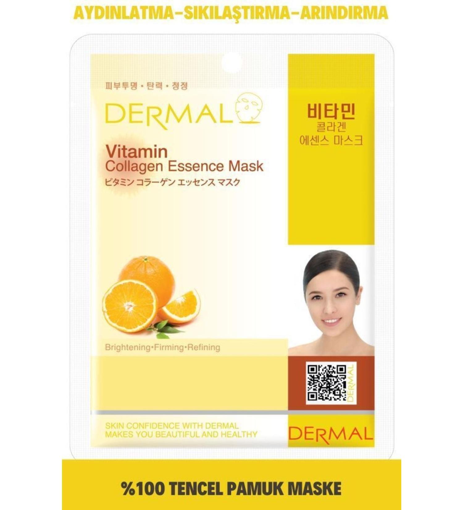 Dermal Brightening Firming Purifying Vitamin Essence Collagen Mask 23gr