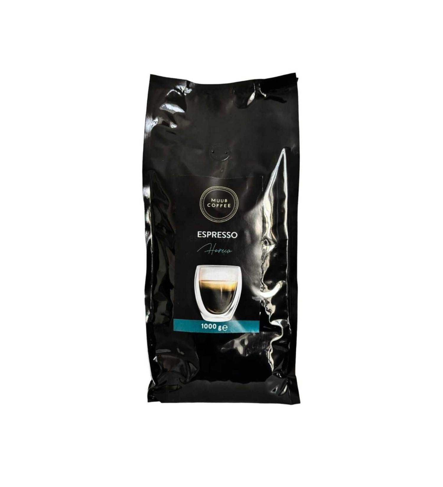 MUUB COFFEE ESPRESSO HORECA ROBUSTO/ARABICA BEANS 1000 GR
