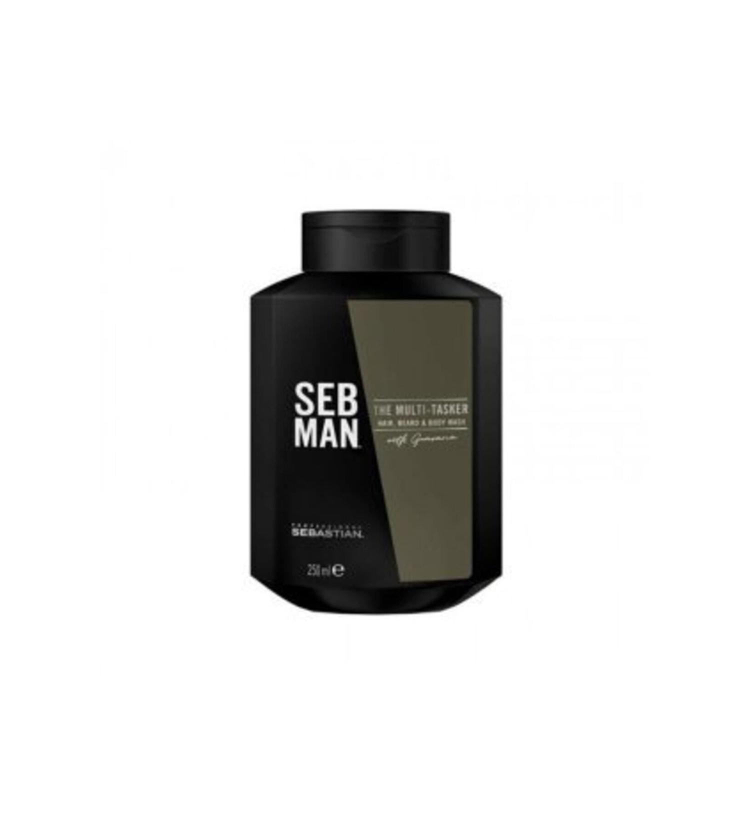 Sebastian Seb Man The Multi Tasker 3 In 1 - HAIR BEARD BODY SHAMPOO 250 ml CYT97794649461319463119746131946131