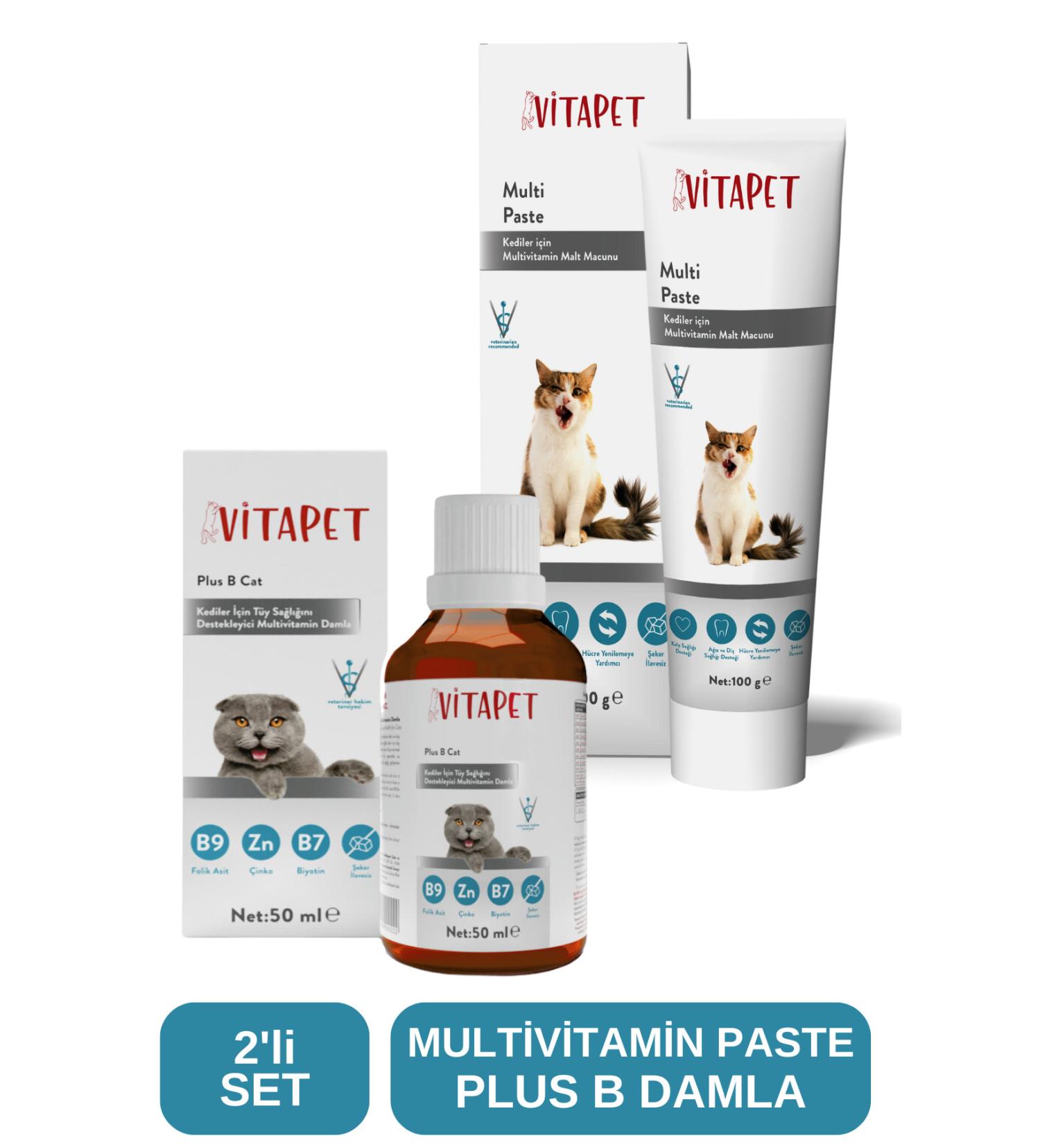 V TAPET Set of 2 Multivitamin Paste 100gr + PlusB Drops - Buy Online on GoSupps.com