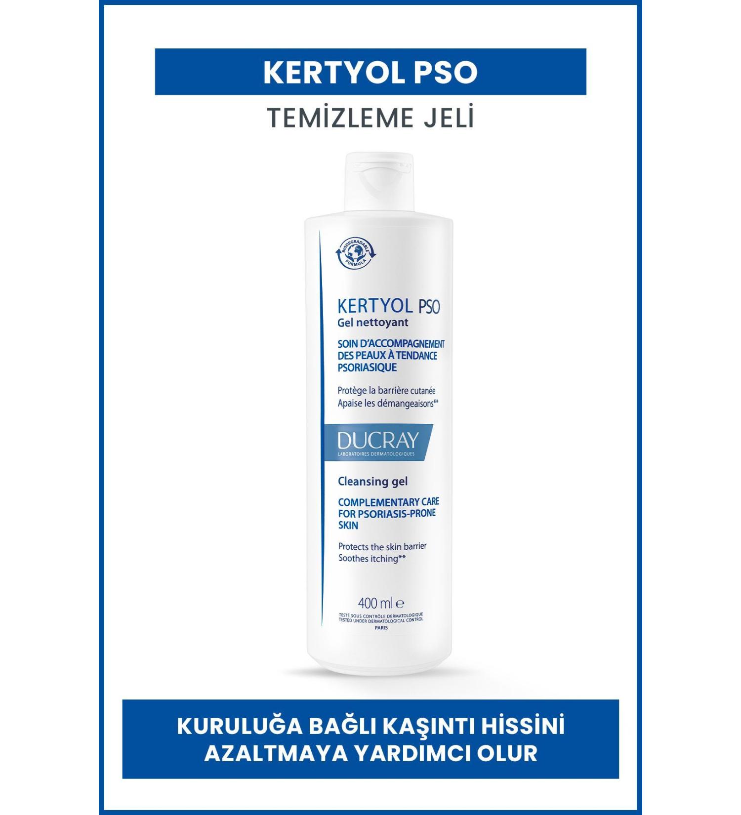 Ducray KERTYOL PSO Moisturizing Cleansing Gel -400 ML