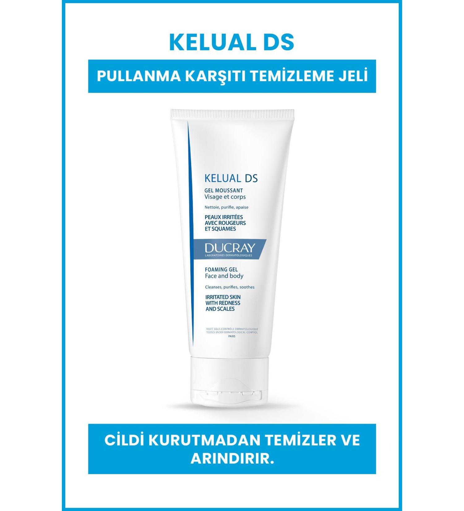 Ducray Kelual Ds Foaming Gel Face And Body 200 Ml