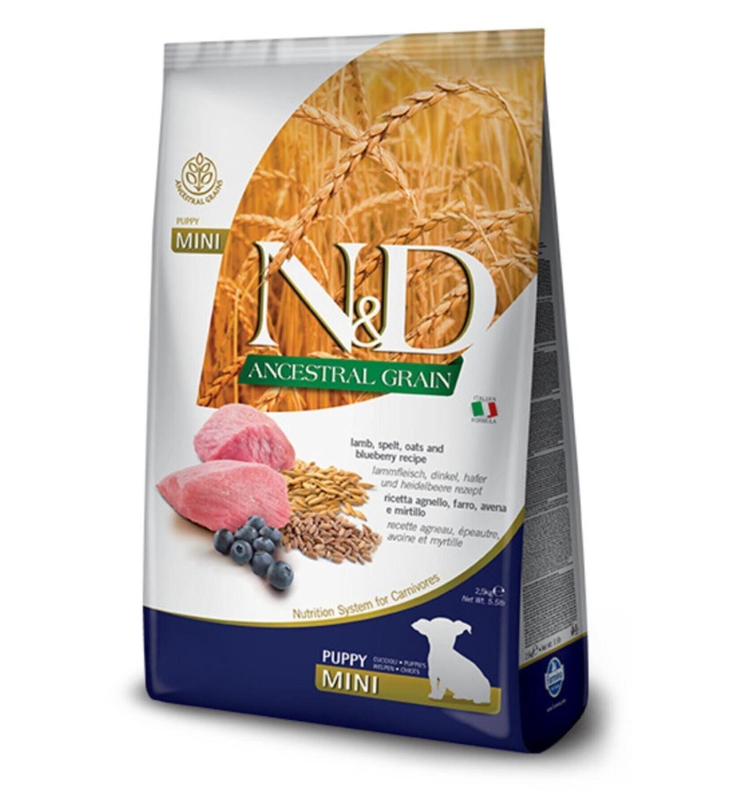 N & D Low Grain Lamb Puppy Mini Dog Food 2.5 kg