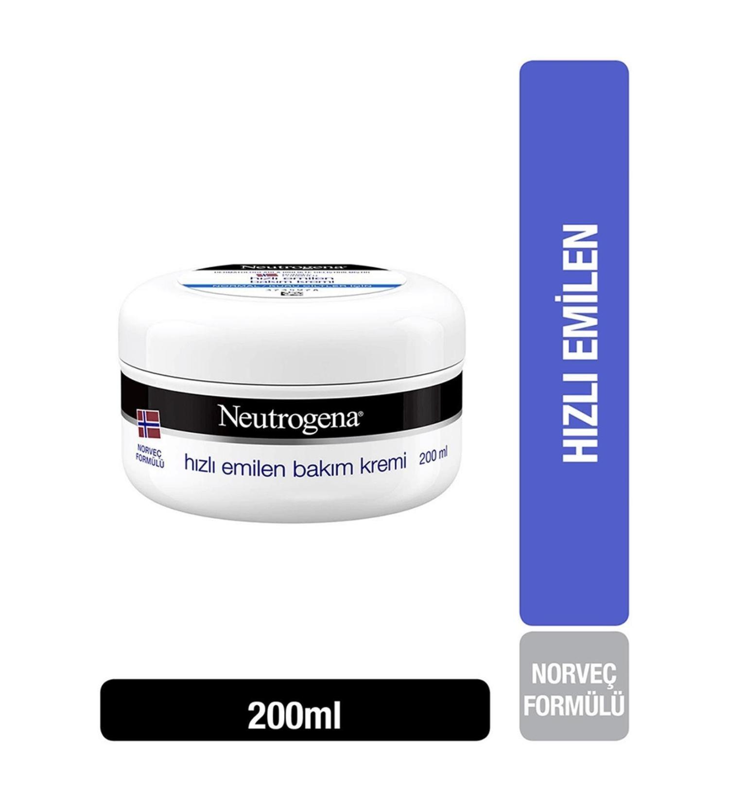 Neutrogena Fast Absorbing Care Cream Normal Skin 200 Ml