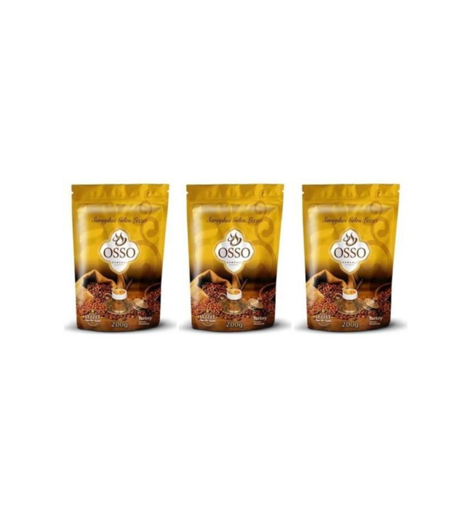 Osso Ottoman Coffee 200 Gr Set of 3