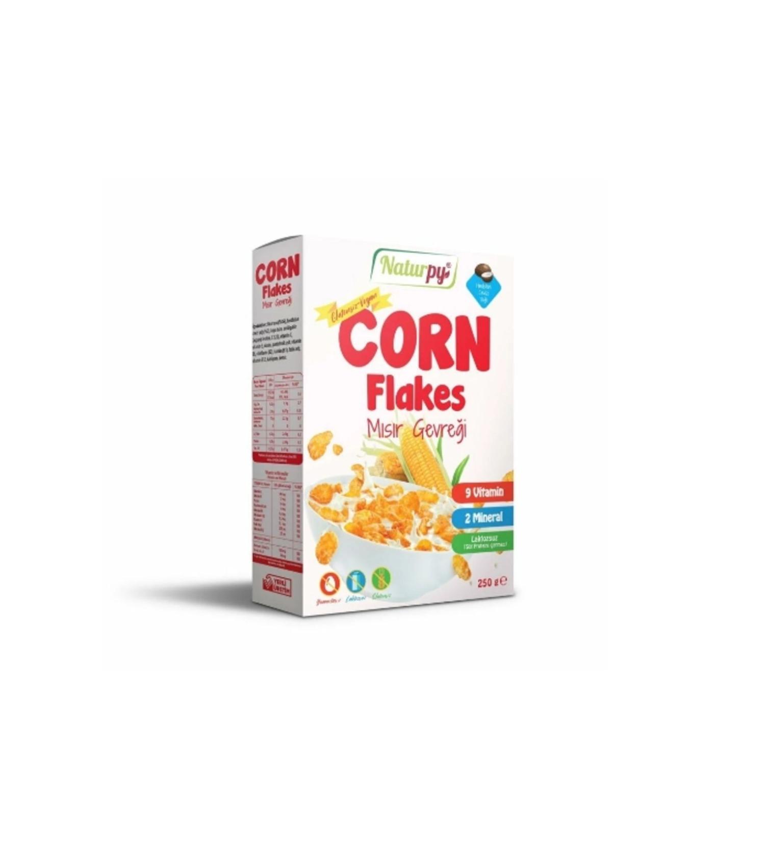Naturpy 4-pack Naturpy Gluten-Free Corn Flakes 250 Gr.