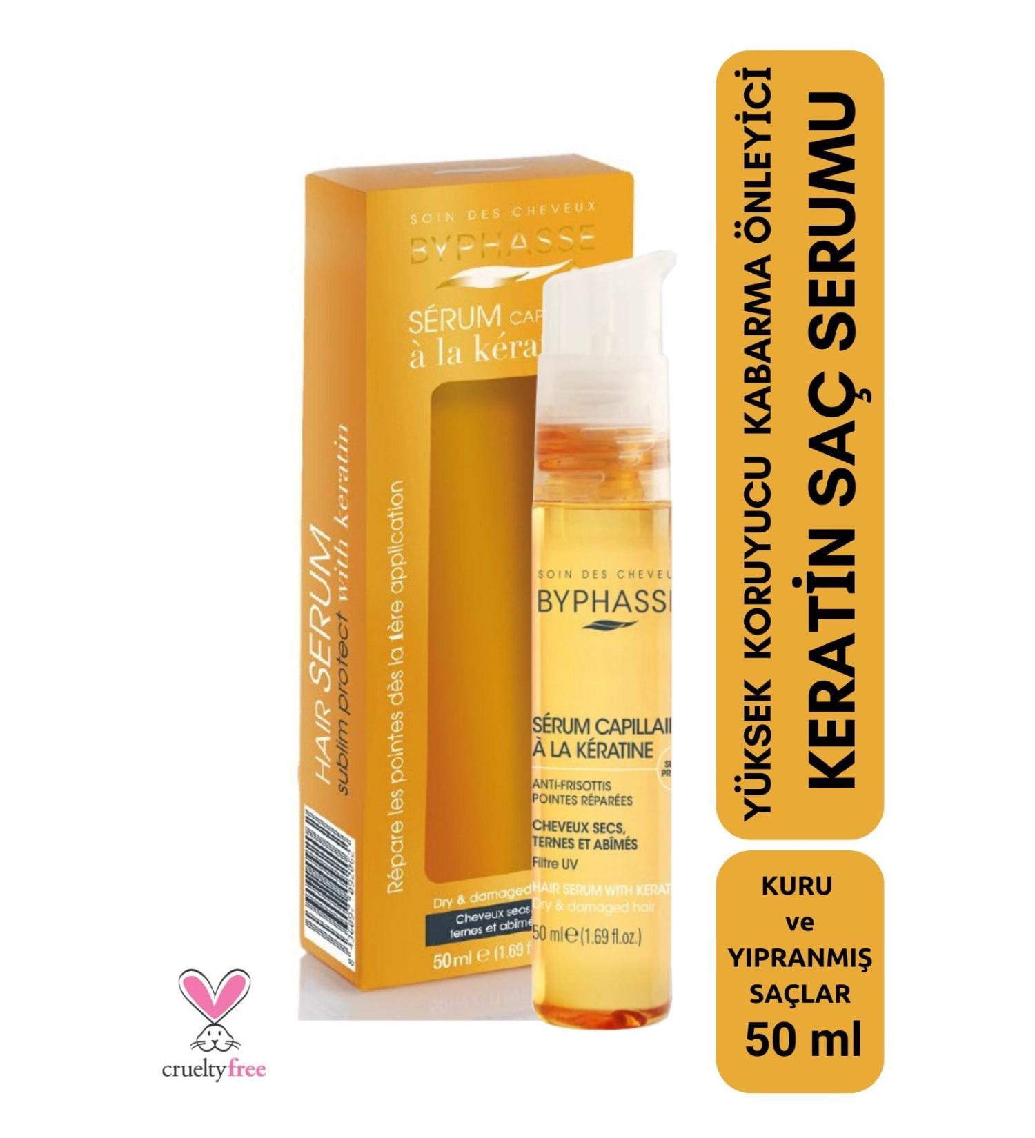BYPHASSE Keratin Serum High Protection Anti-Frizz 50ml - Buy Online on GoSupps.com