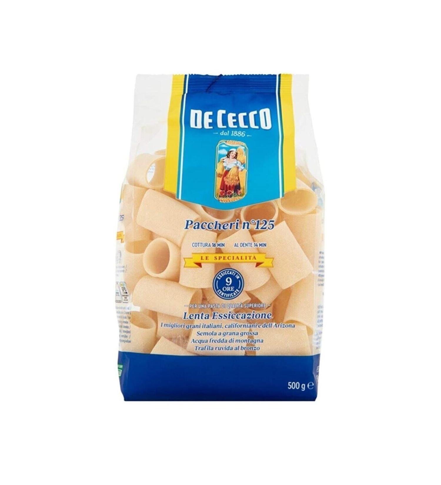 De Cecco Paccheri Pasta 500 Gr