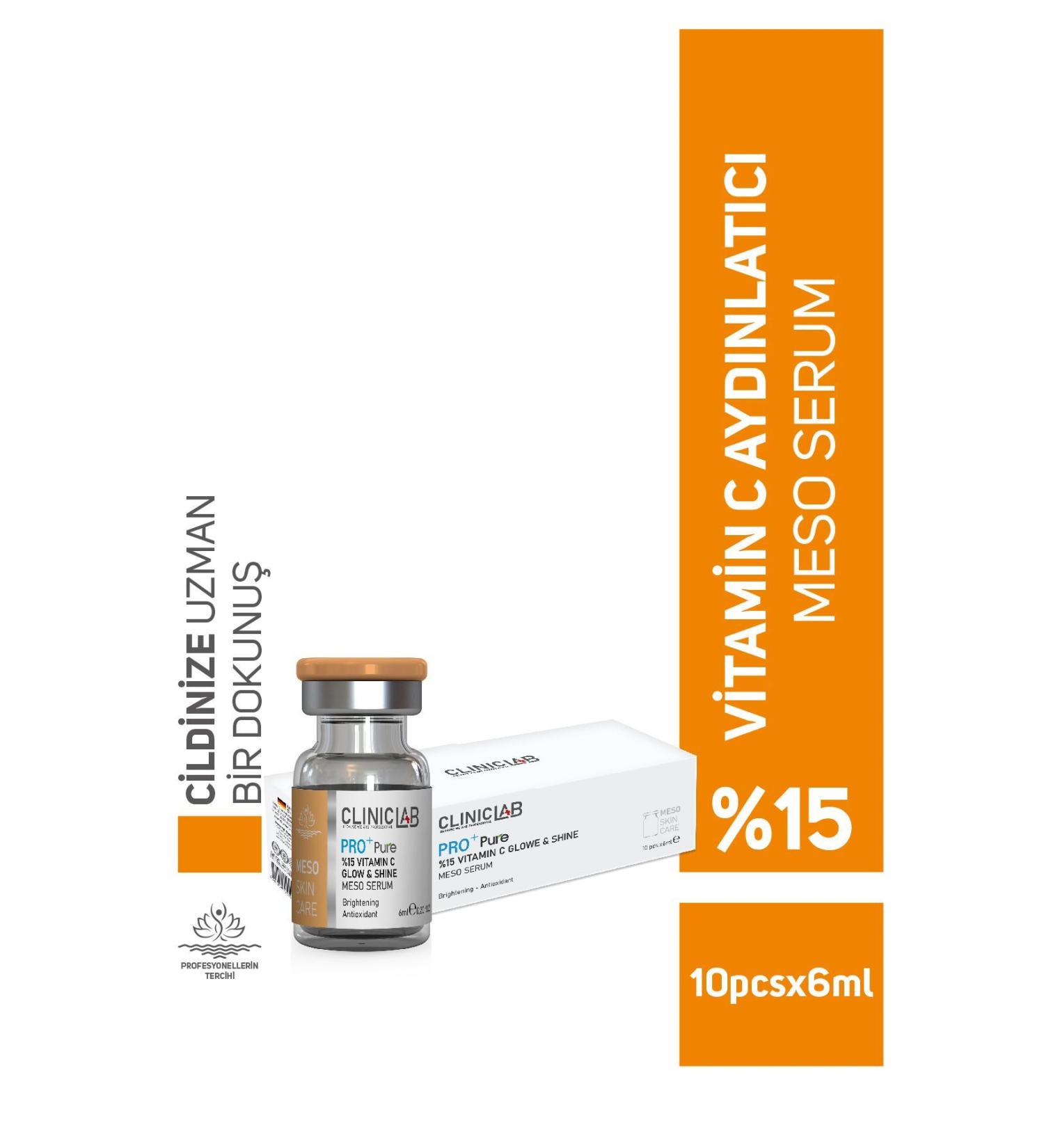 Cliniclab Pro+ Pure Vitamin C Glowe & Shine Meso Serum 6 ml x 10 pcs