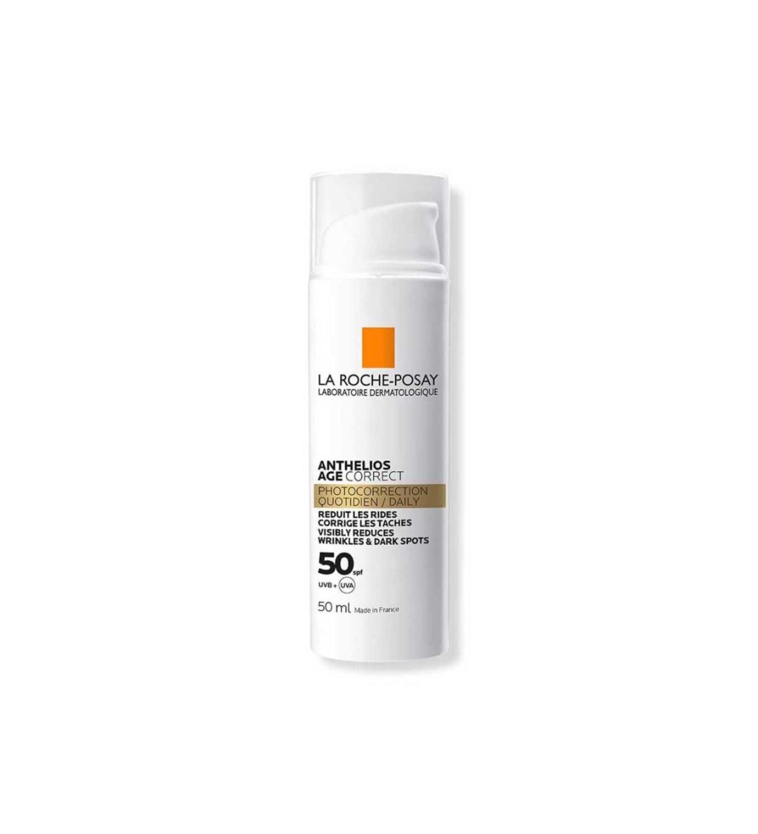 La Roche Posay Anthelios Age Correct Spf 50 Anti-Wrinkle Cream for Blemished and Mature Skin - Carest Cosmetic