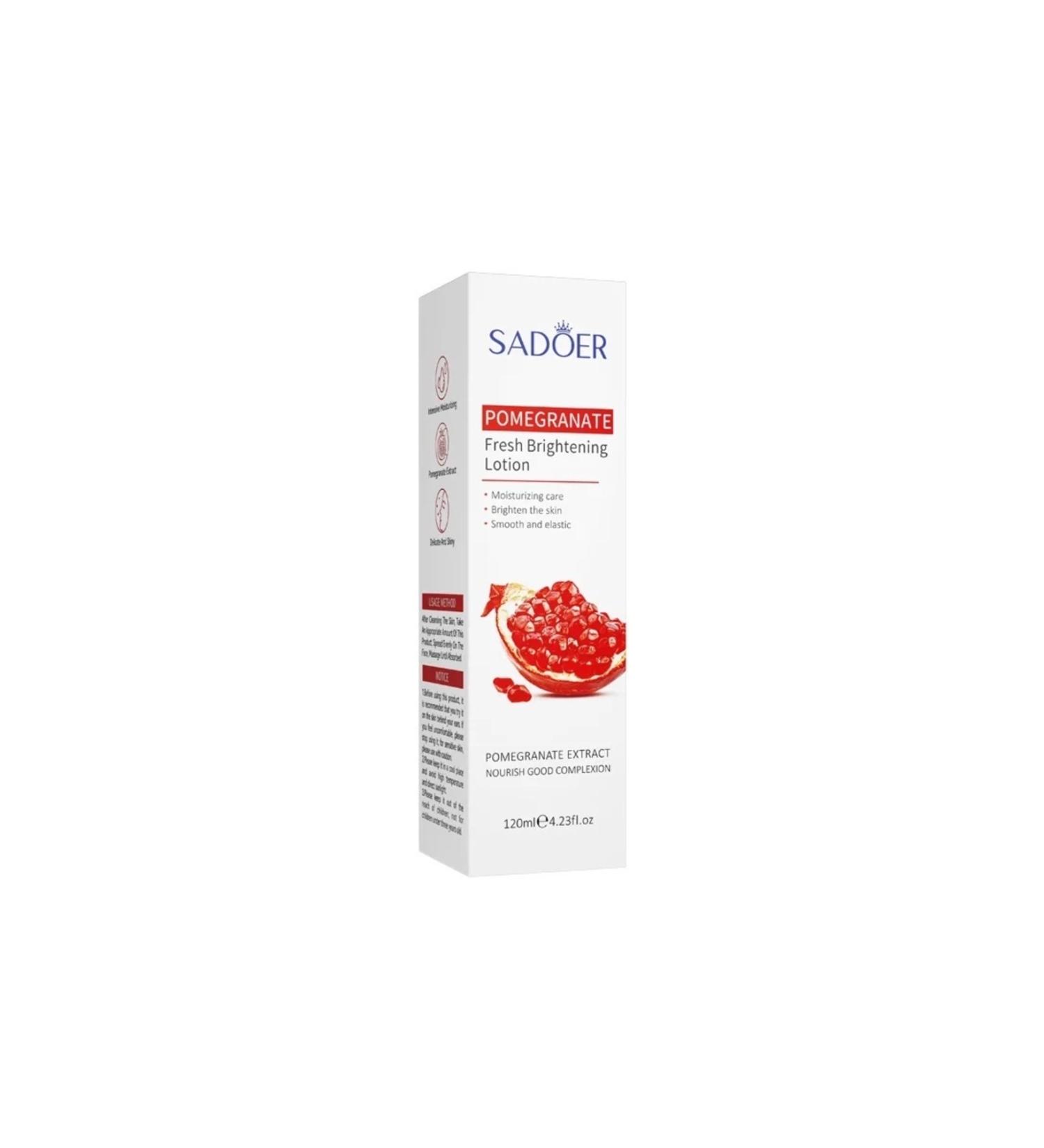 SADOER Brightening and Moisturizing Pomegranate Skin Lotion - Buy Online on GoSupps.com