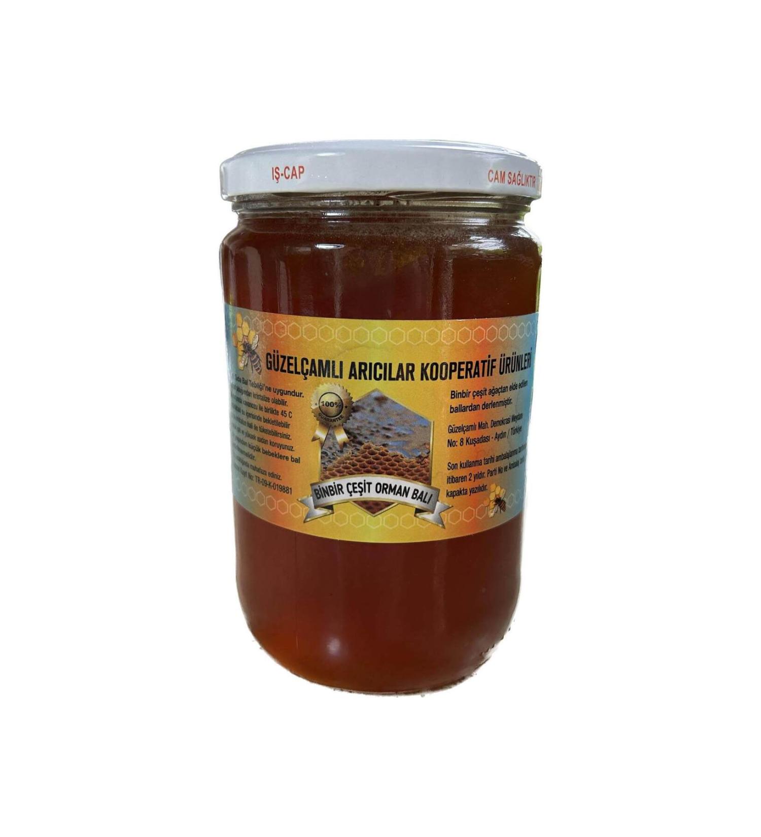 Homeland Flavors Guzelcamli Thousand and One Varieties of Forest Honey - 850 gr Glass Jar