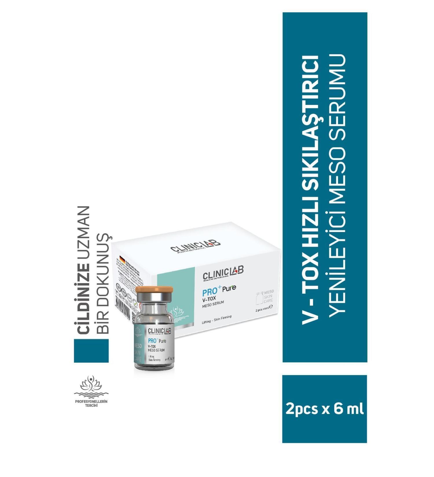 Cliniclab Pro+ Pure V-Tox Meso Serum 6 ml x 2 (Botox) - Buy Online on GoSupps.com
