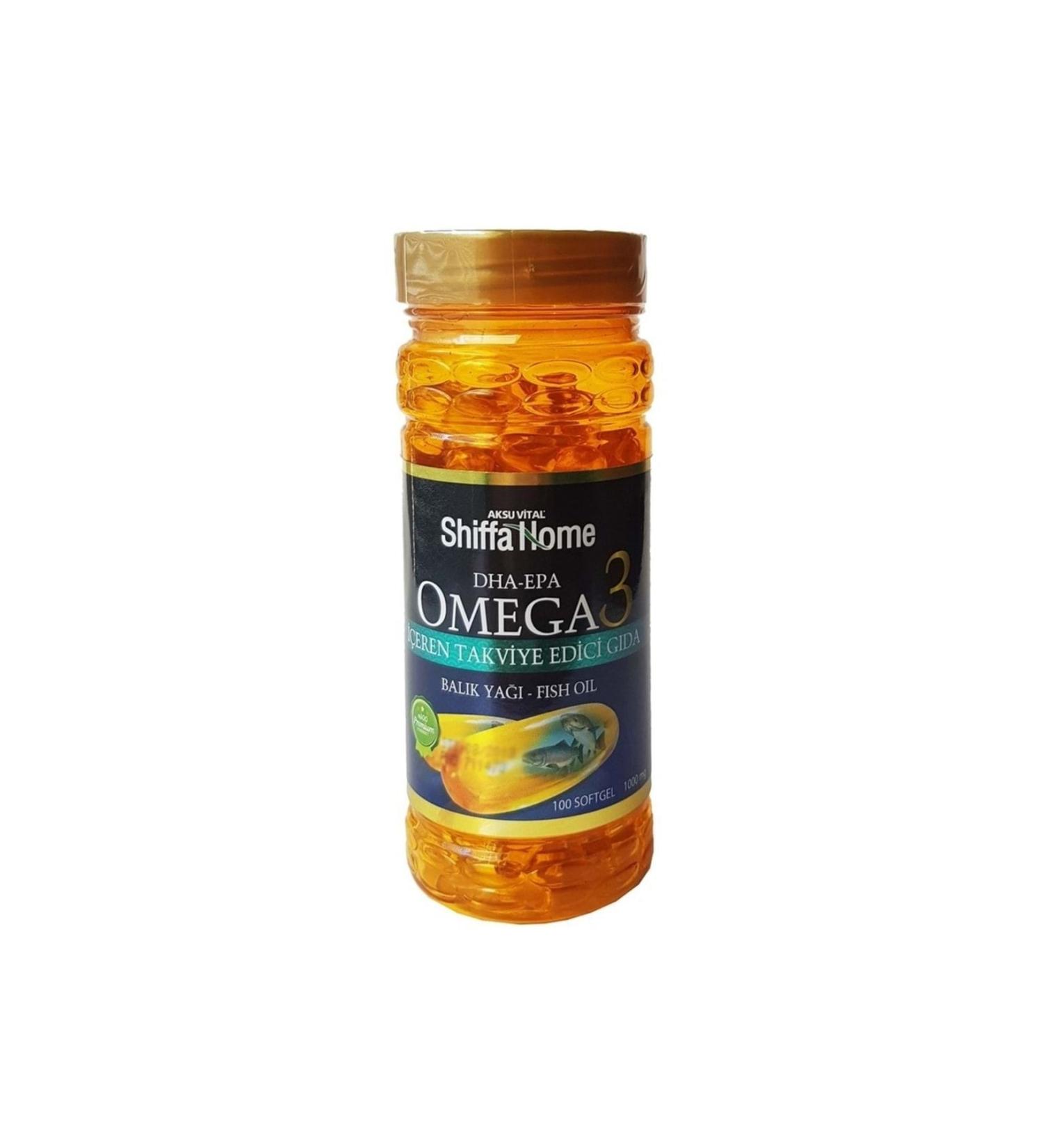 Shiffa Home Aksuvital Omega-3 1000 Mg 100 Softgel