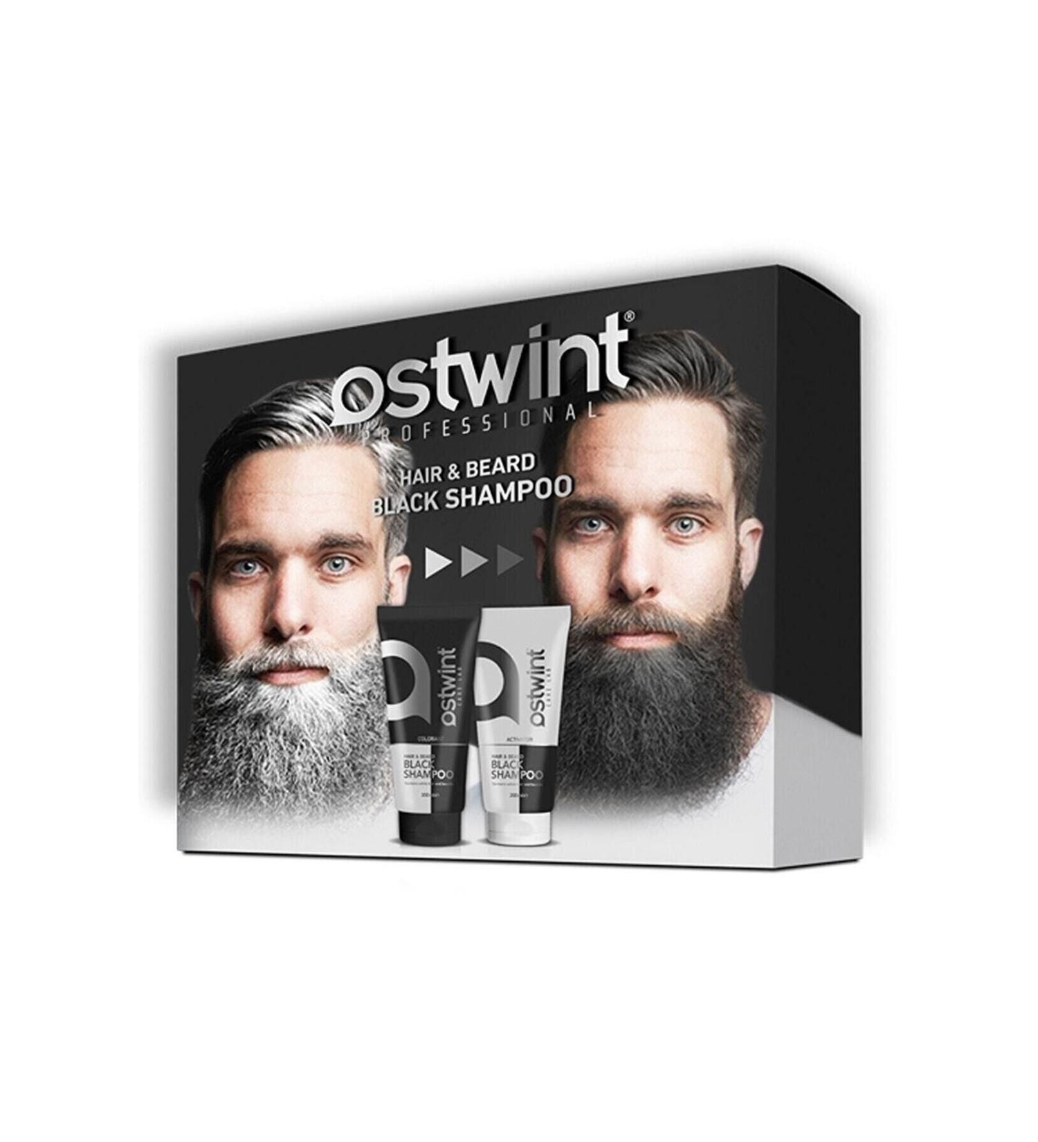Organic Ostwint Black Shampoo Hair and Beard Blackening Set - Buy Online on GoSupps.com