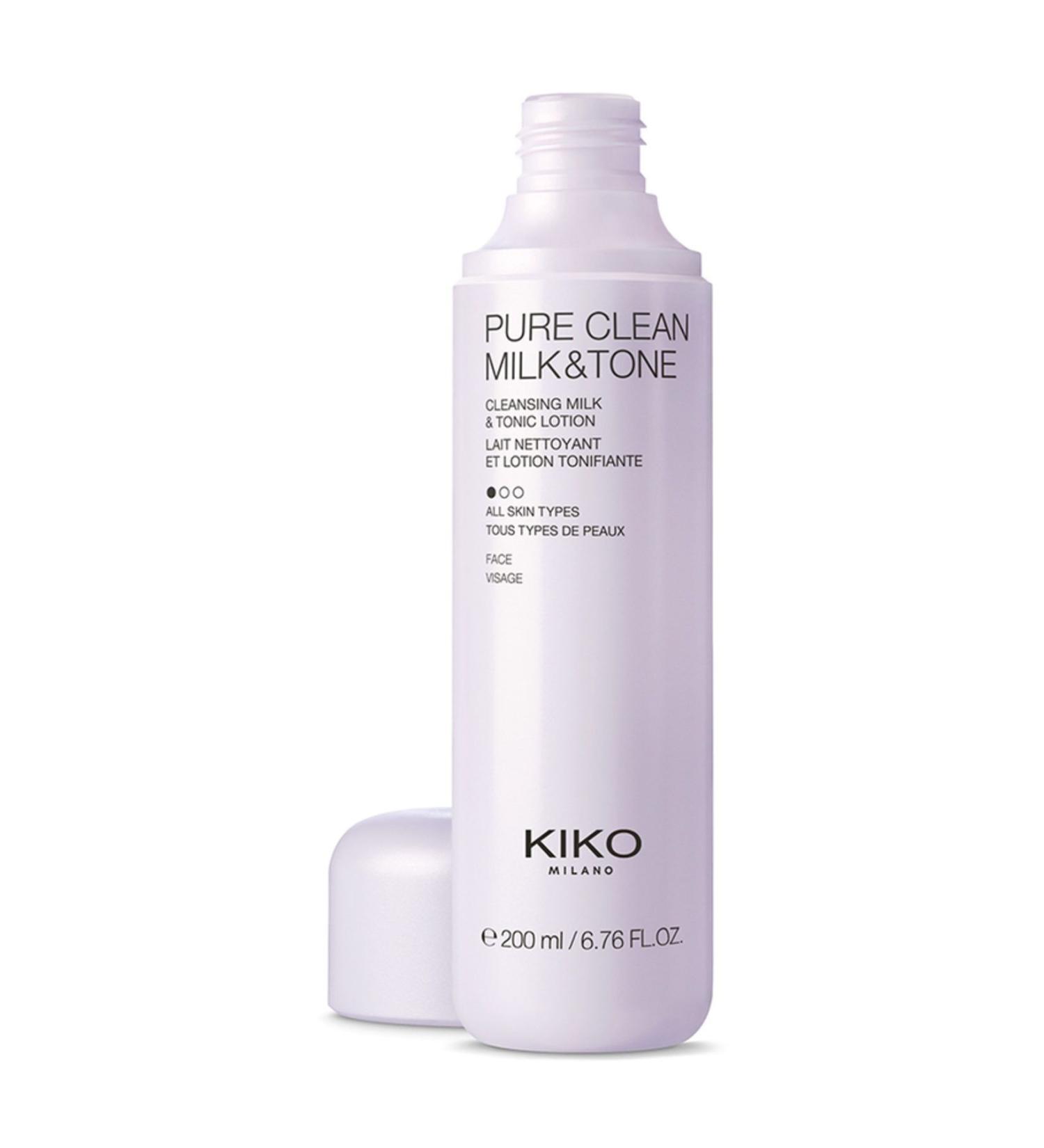 KIKO 2 in 1 Cleansing Milk & Tone - Pure Clean Milk & Tone