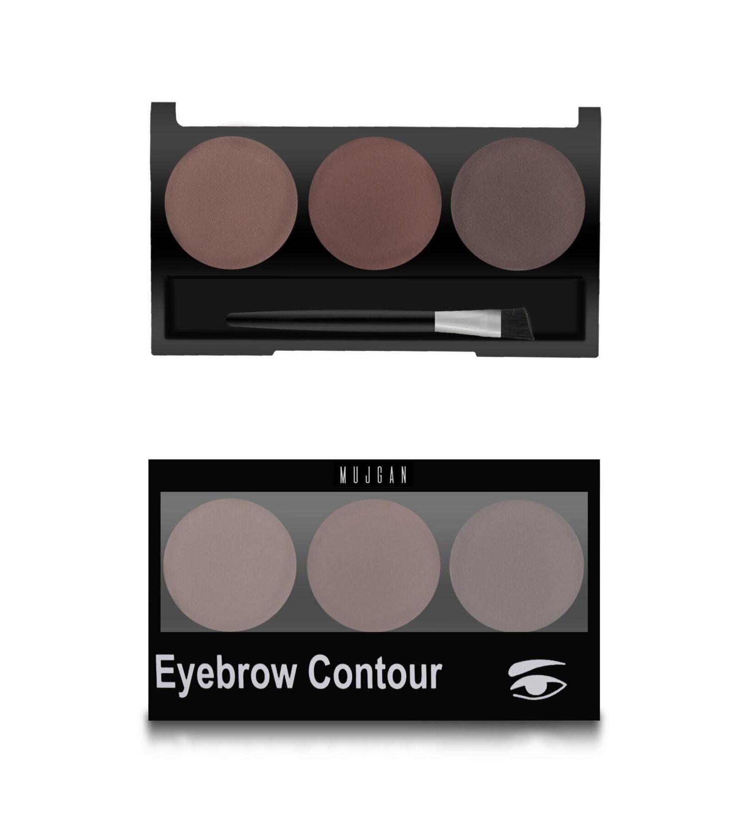 MUJGAN Romantic Flower 3-Pack Eyebrow Shadow 03