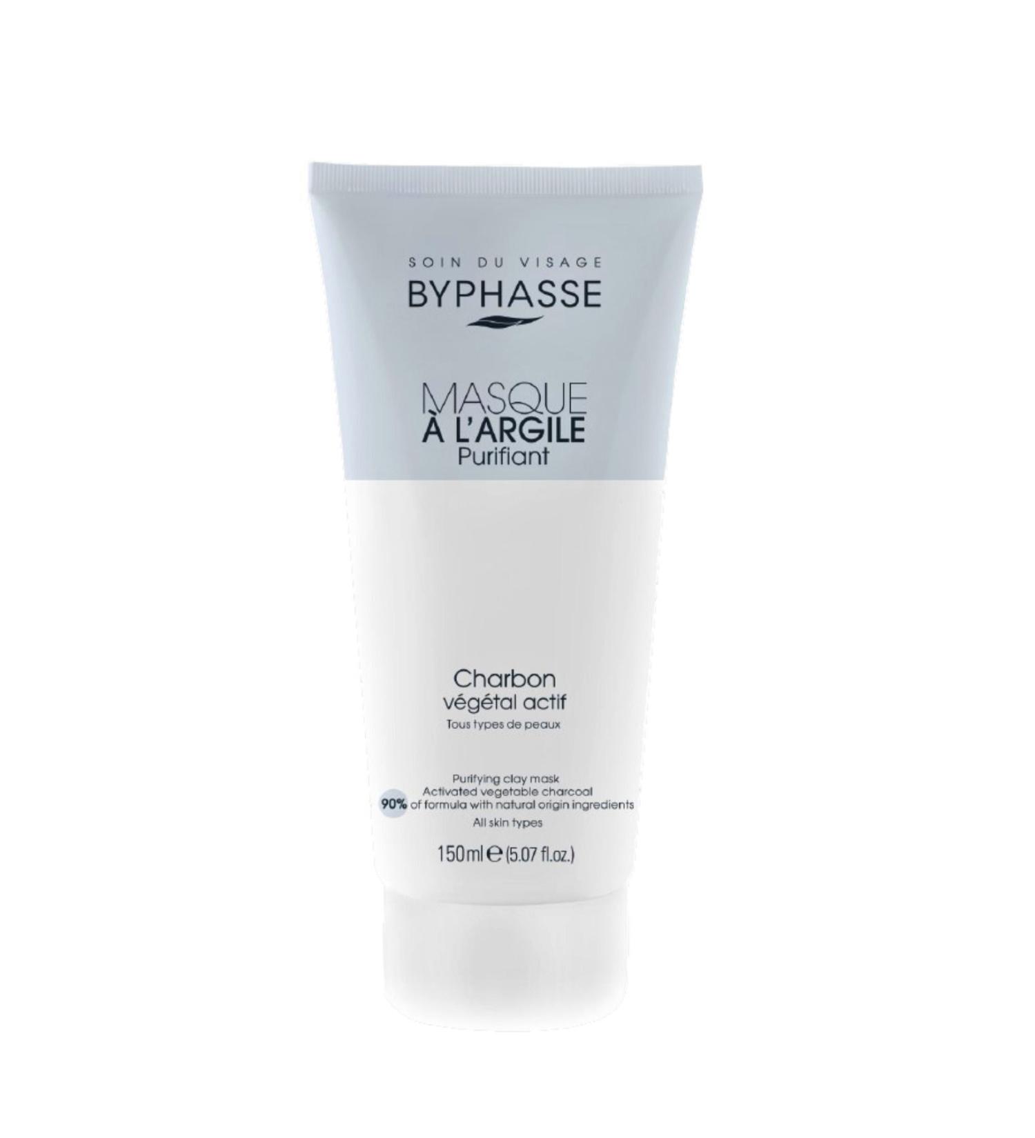 BYPHASSE Purifying Clay Mask with Active Herbal Charcoal 150ml