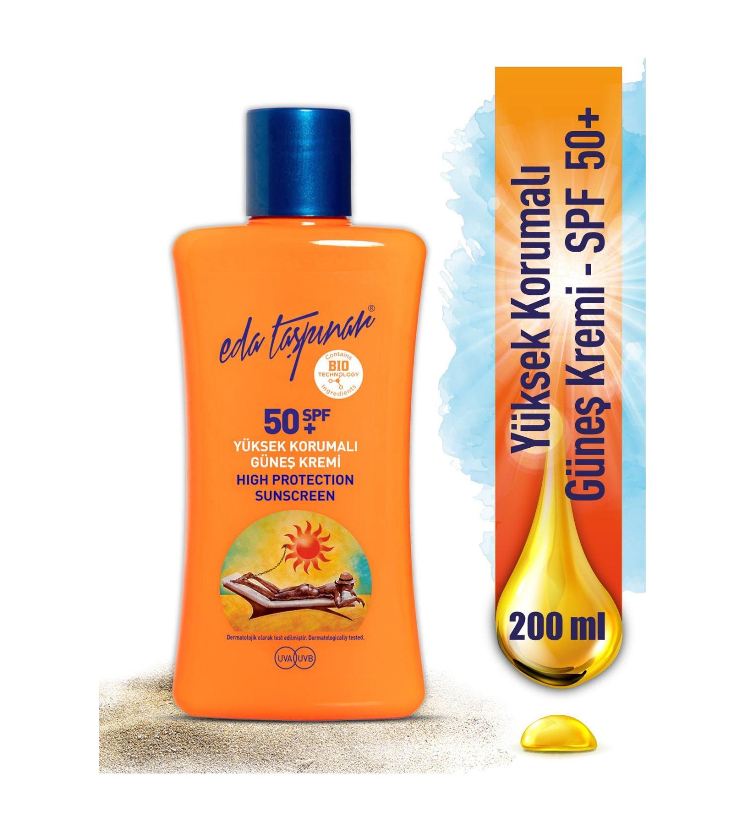 Eda Ta p nar High Protection Sun Cream Spf50+ - 200 Ml - Buy Online on GoSupps.com