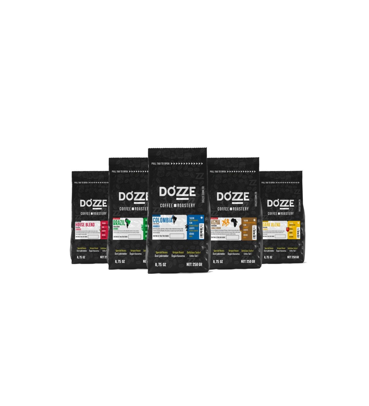 Dozze Coffee Introduction Set B 5x250gr