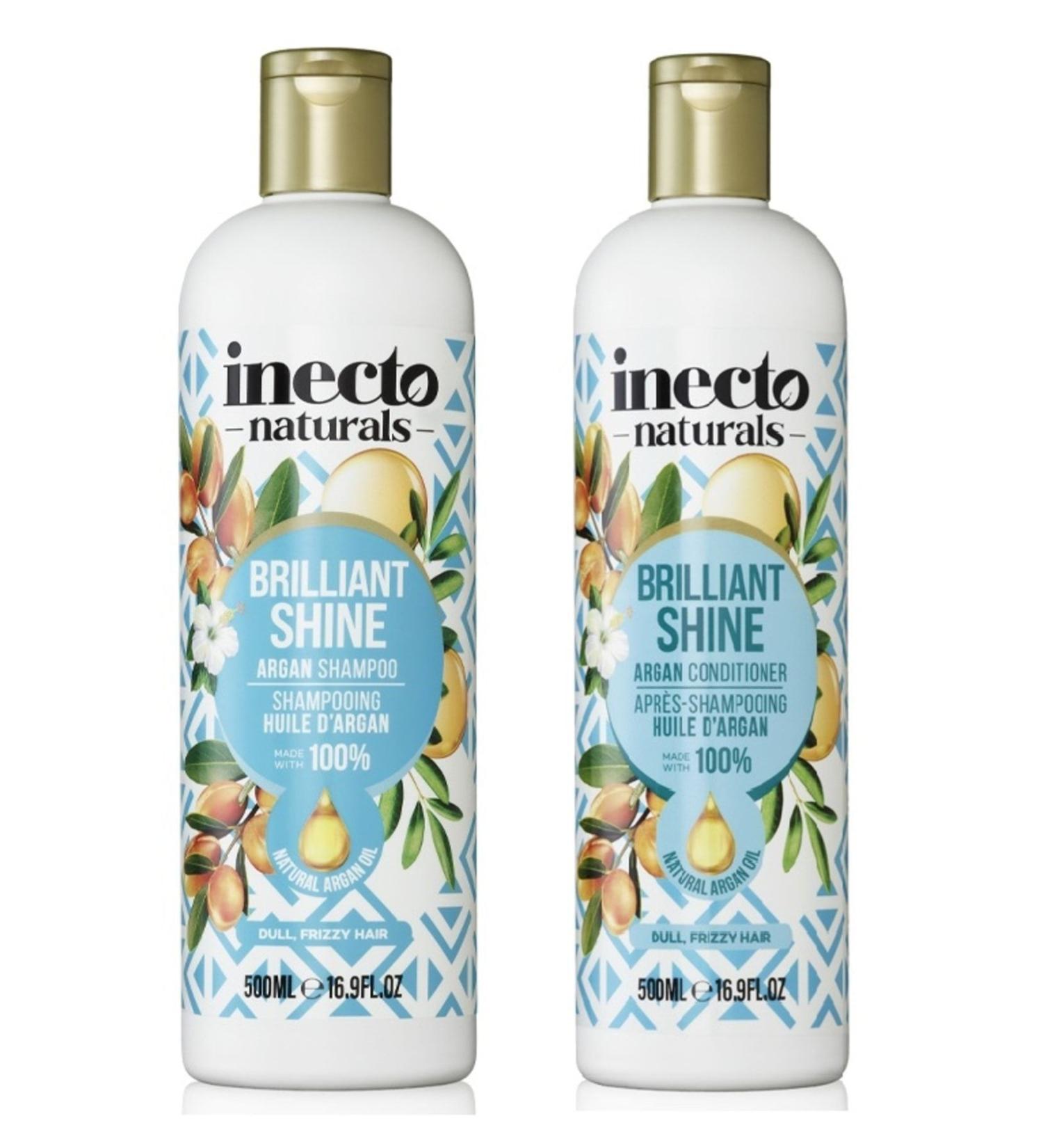 inecto Naturals Argan Hair Care Shampoo and Conditioner 500 ml
