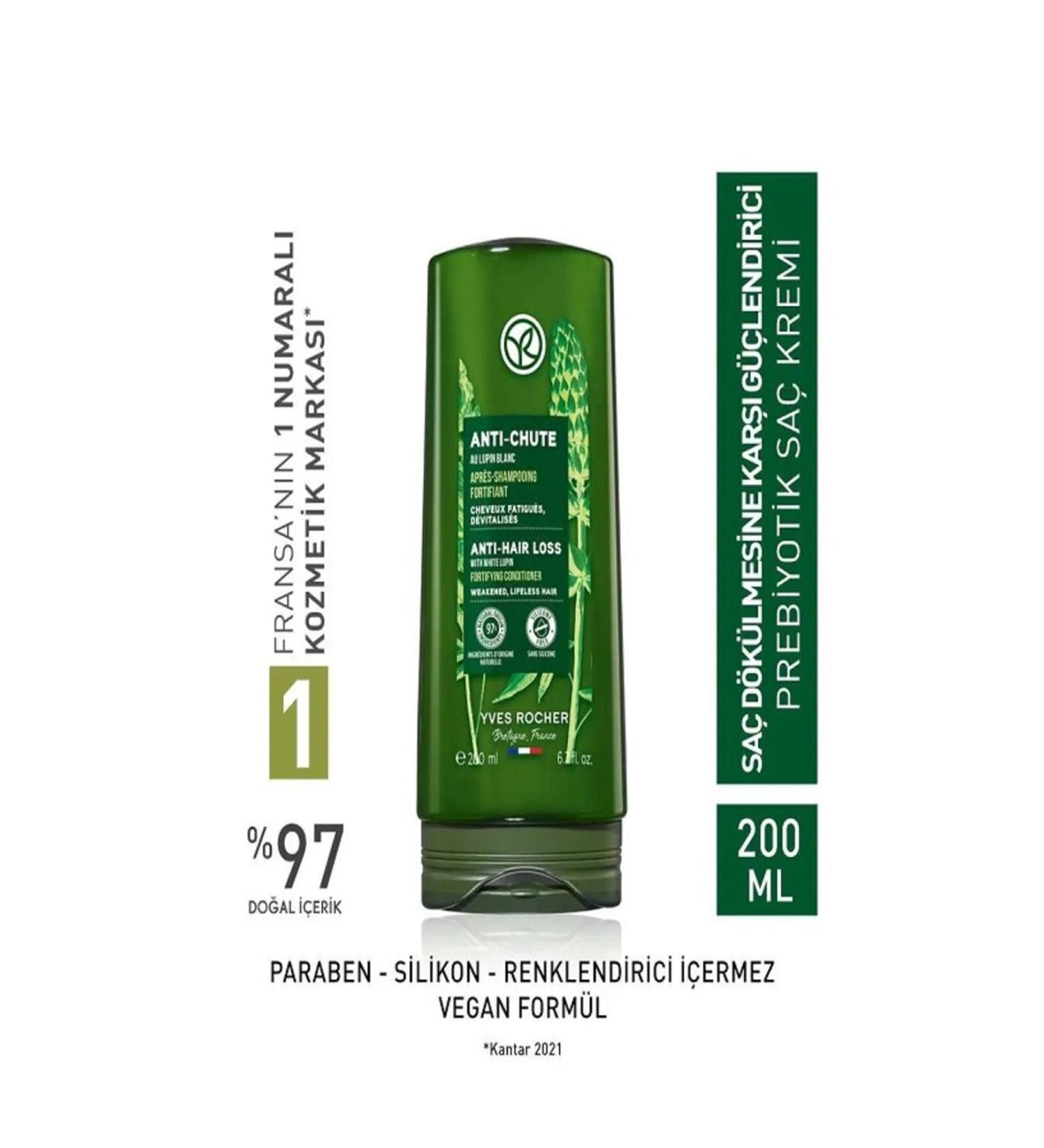 Yves Rocher Prebiotic Conditioner - Anti-Hair Loss / Anti-Chute Strengthener 200 ml