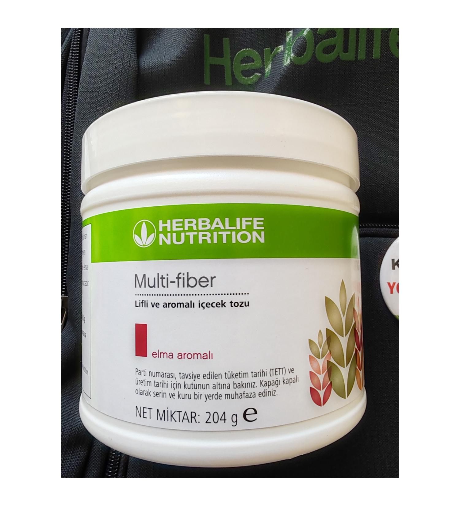 Herbalife Multi-fiber Multi-fiber Fiber and Flavored Drink Powder Apple 204 G - Buy Online on GoSupps.com