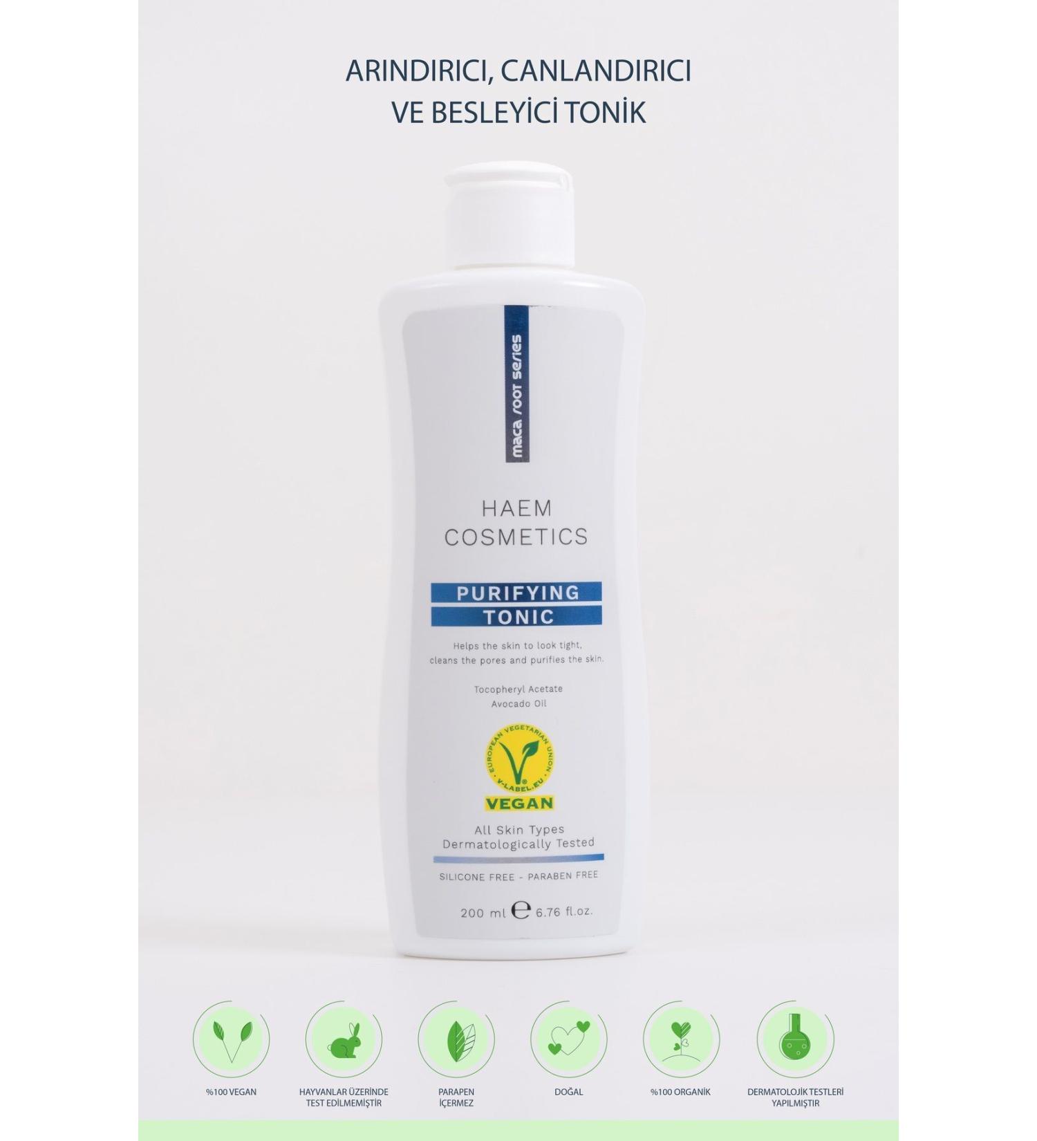 Haem Cosmetics Vegan Cleansing Anti-Stain Purifying Refreshing and Nourishing Toner for All Skin Types 200 ml