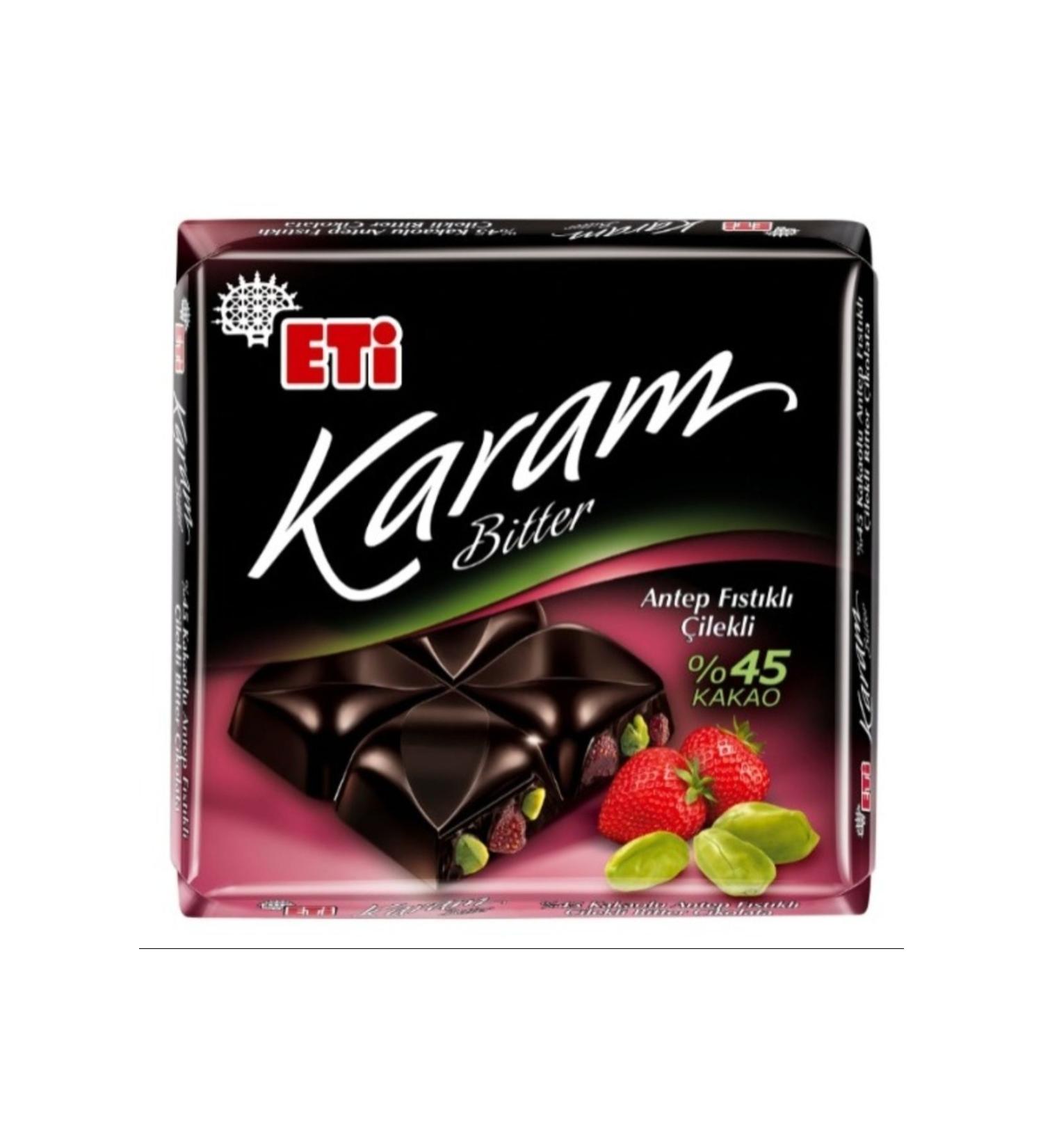 Eti Karam bitter pistachio and strawberry E cocoa 6x60 gr