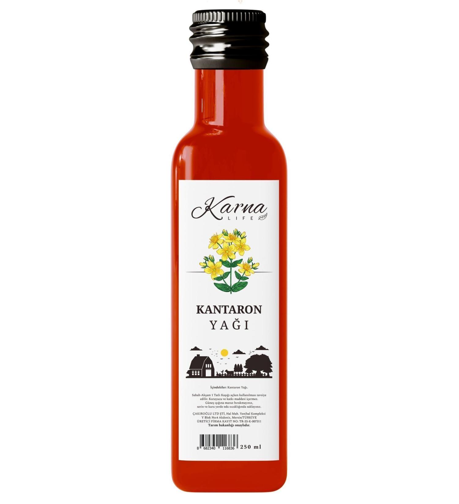 KARNA LIFE St. John's Wort Oil 250ml - Pure and Natural