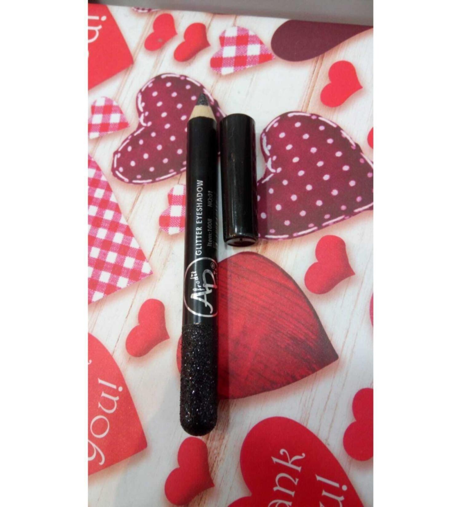 Afrodit Paris Glitter Eyeshadow Eyeliner Black No:01