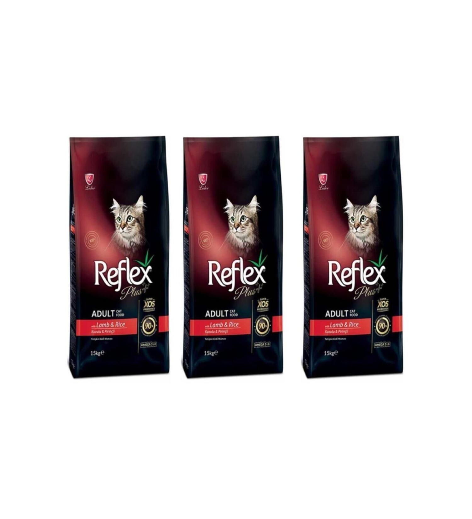 Reflex Plus Lamb Adult Cat Food 1.5 Kg Set of 3