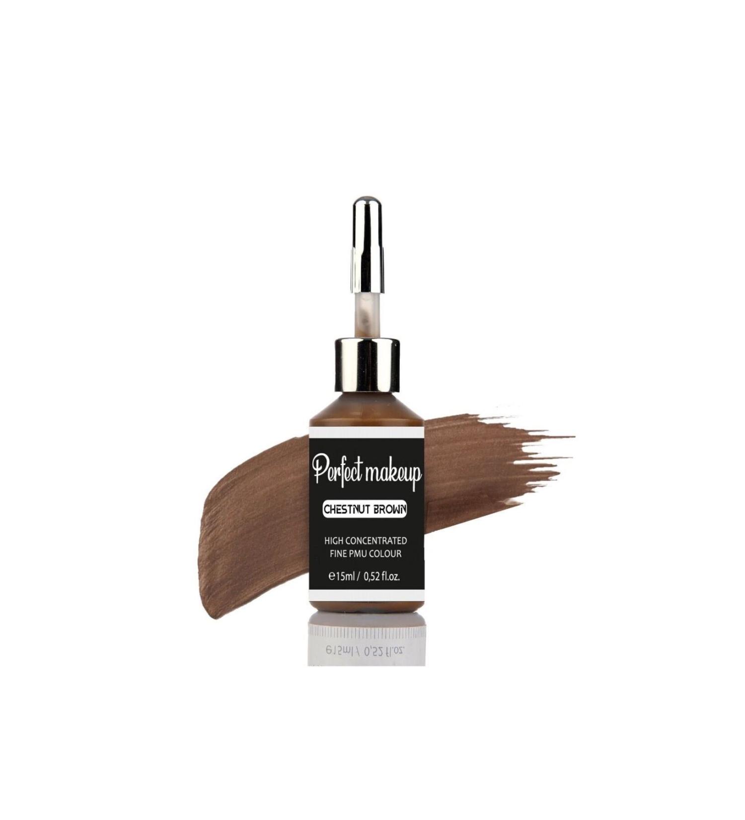 Perfect Makeup Permanent Makeup Dye - Chestnut Brown 15ml