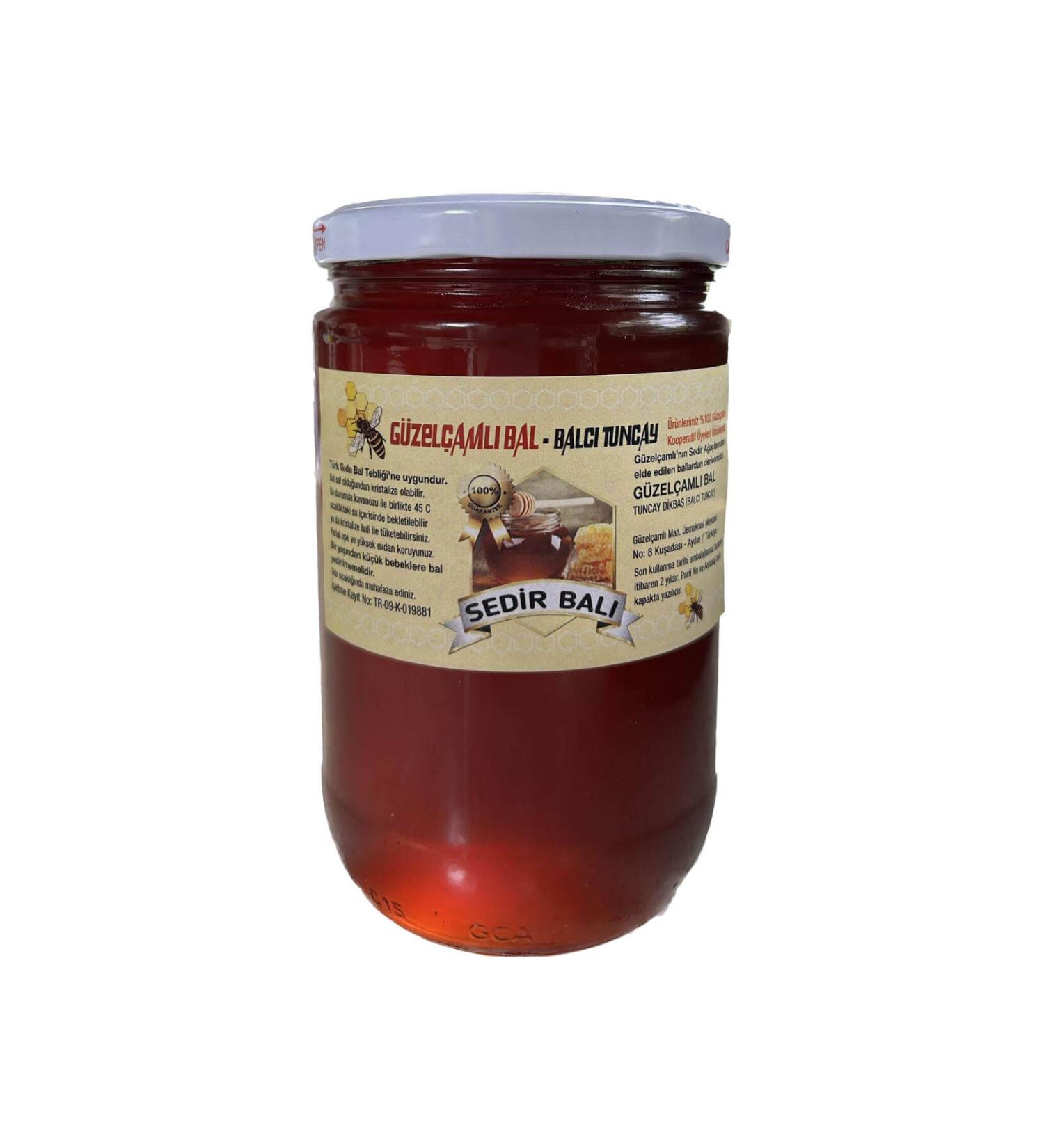Homeland Flavors Guzelcamli Raw Cedar Honey - 850 gr Glass Jar