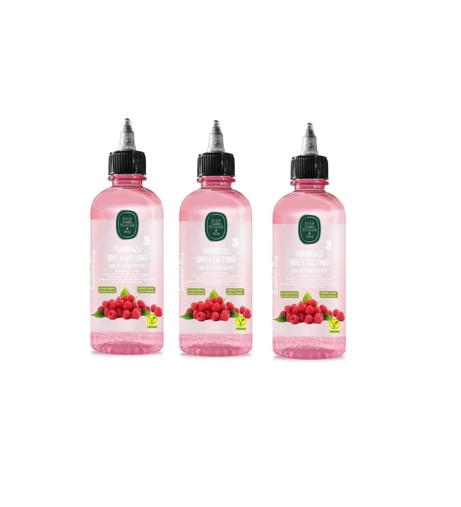 Ey p Sabri Tuncer Raspberry Vinegar Hair Tonic 100 ml x 3 Pieces - Buy Online on GoSupps.com